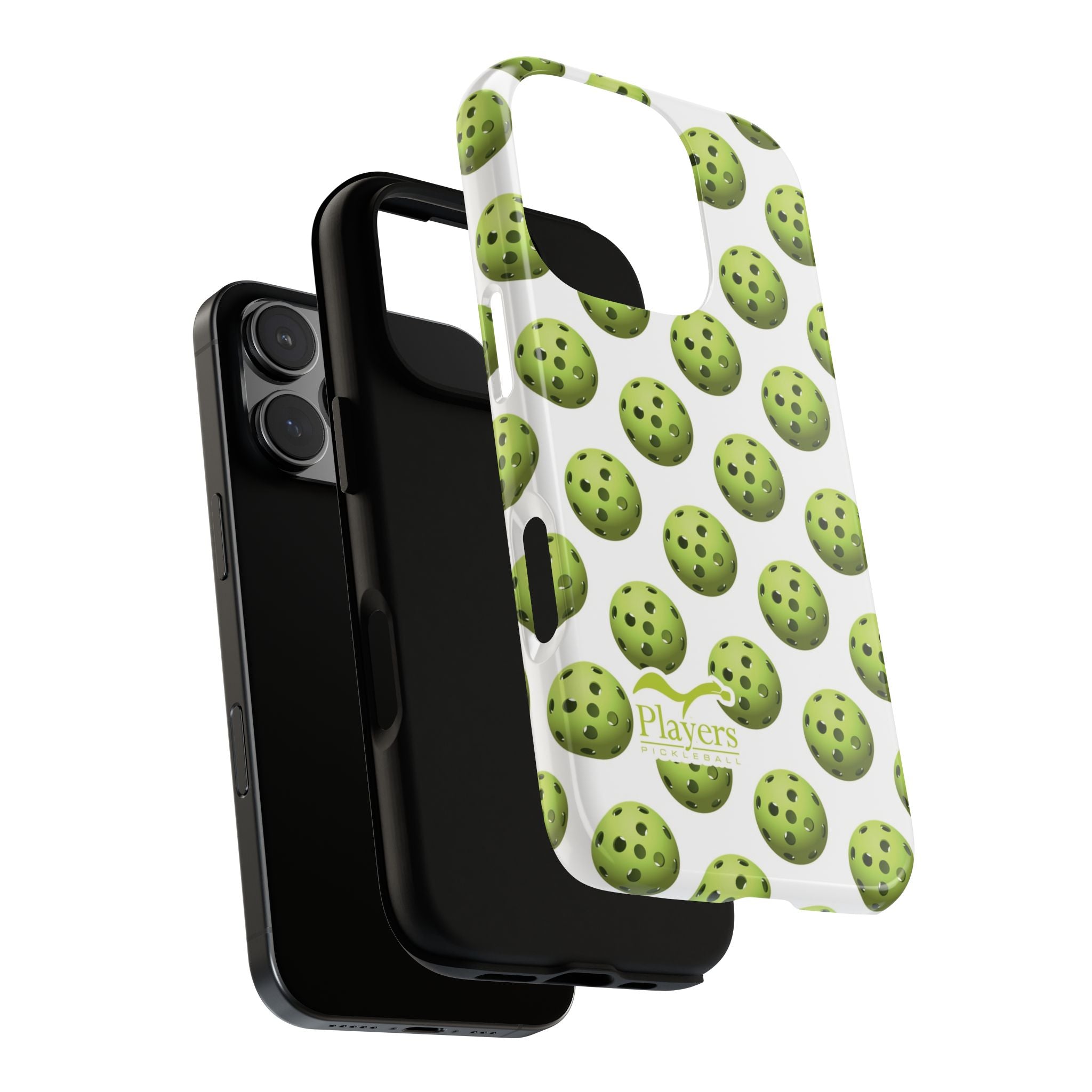 Pickleball Pattern Phone Cover (on White)
