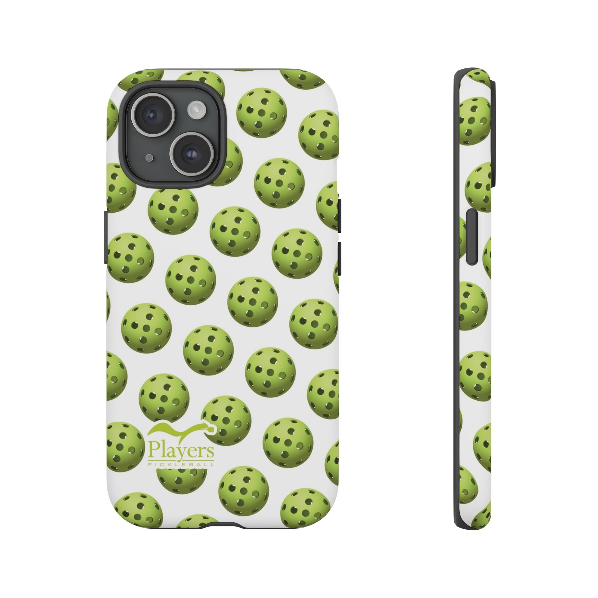 Pickleball Pattern Phone Cover (on White)
