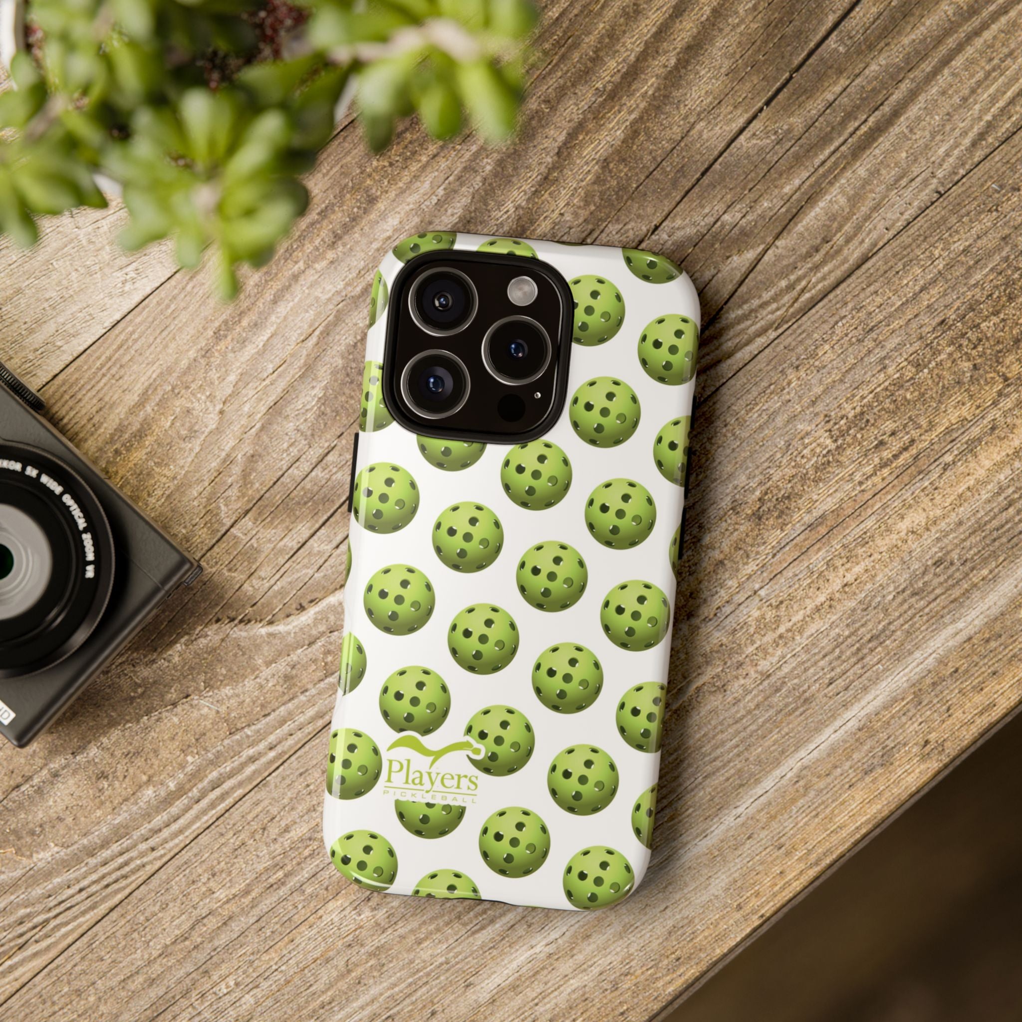 Pickleball Pattern Phone Cover (on White)