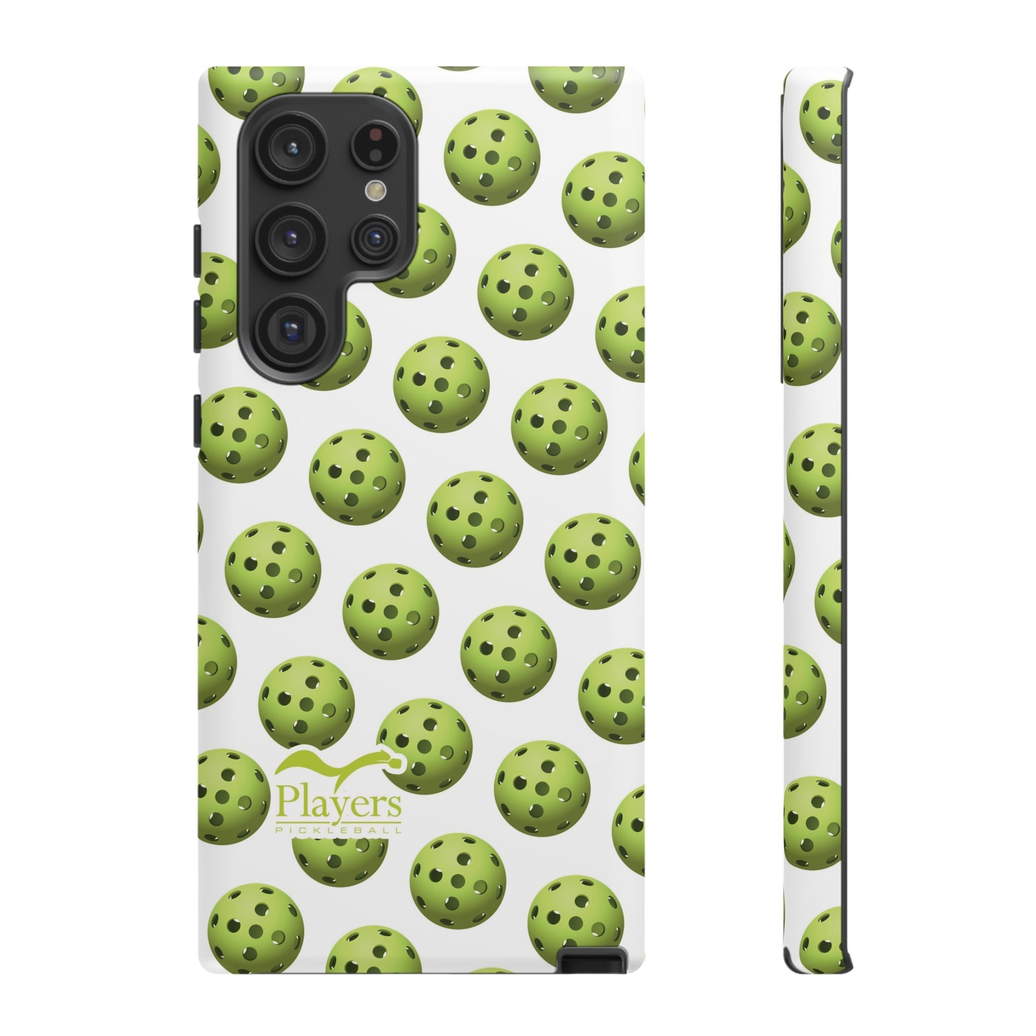 Pickleball Pattern Phone Cover (on White)
