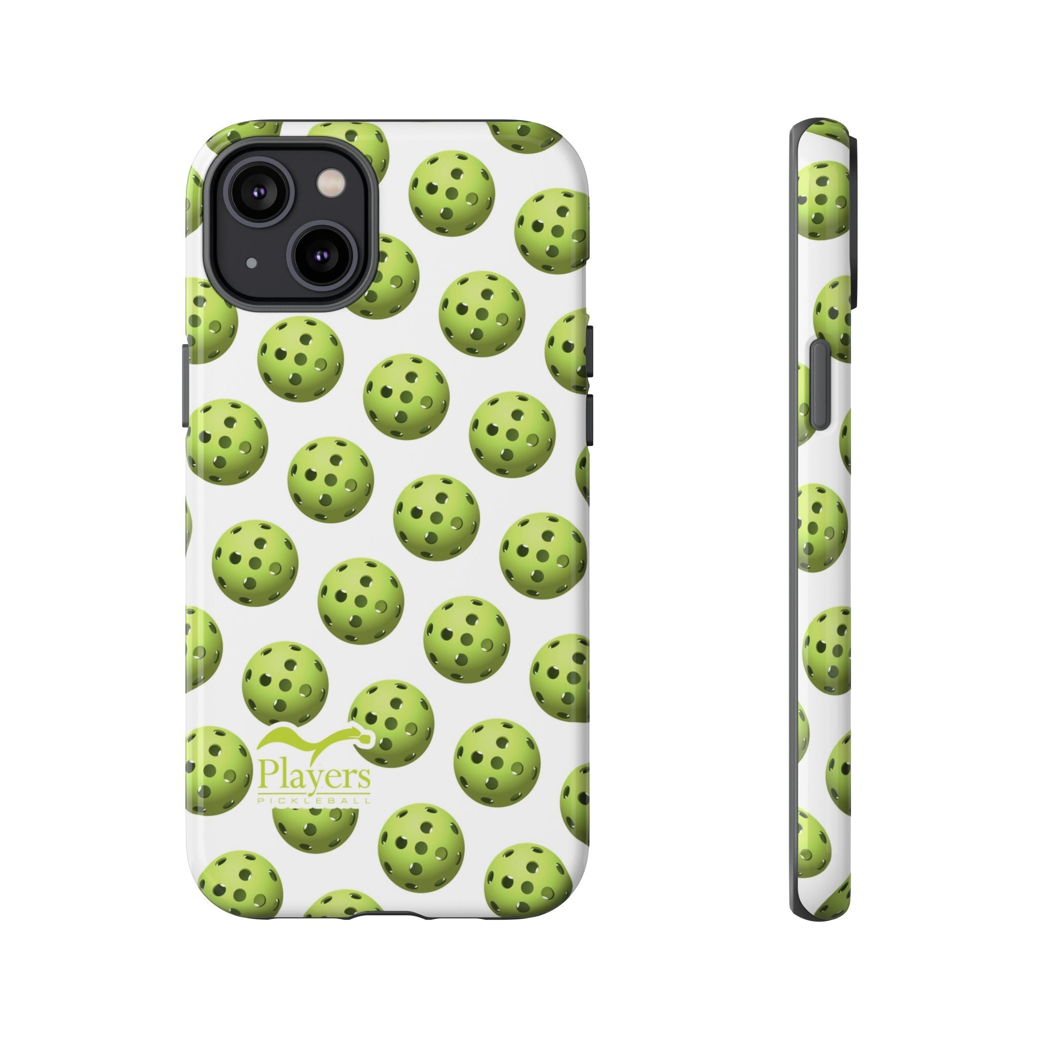 Pickleball Pattern Phone Cover (on White)