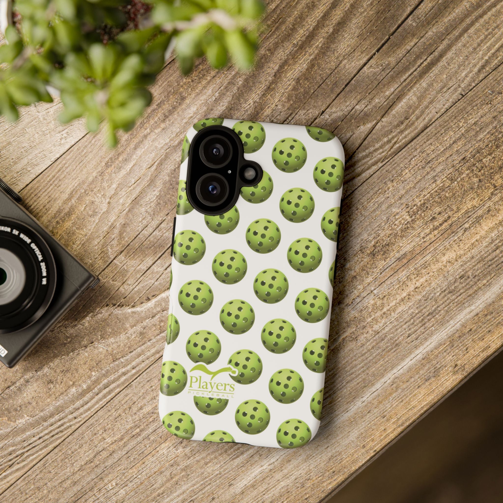 Pickleball Pattern Phone Cover (on White)