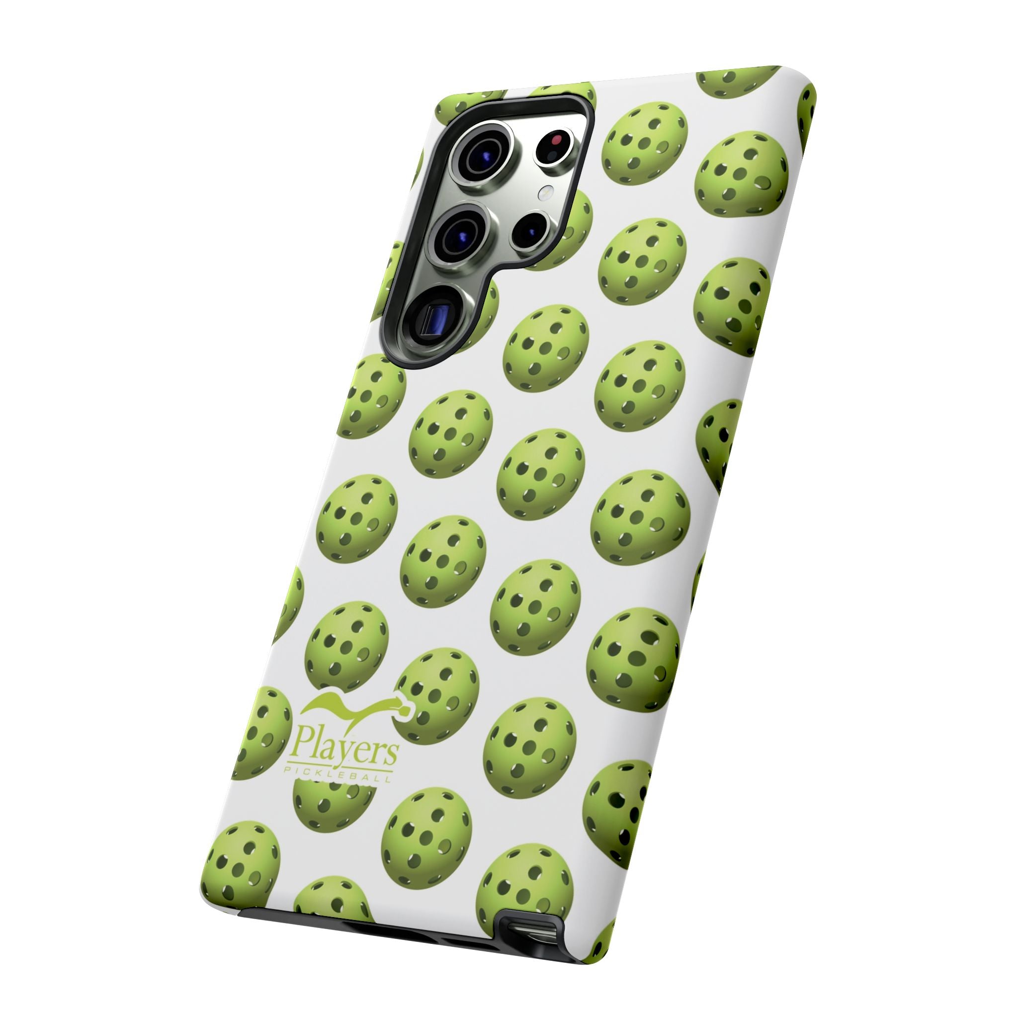 Pickleball Pattern Phone Cover (on White)