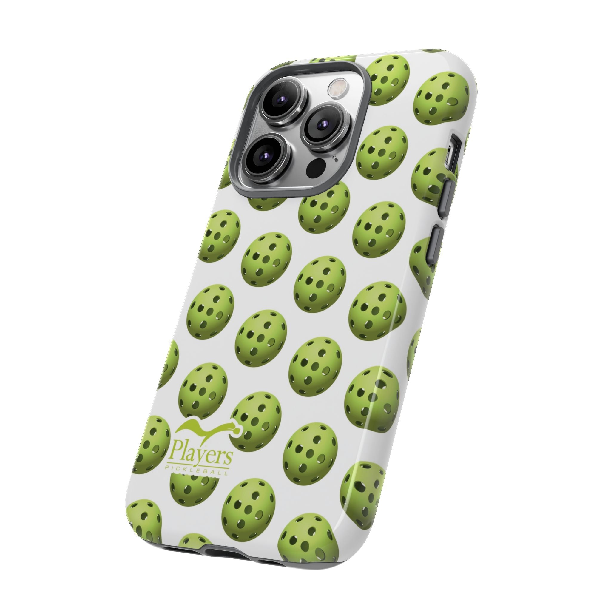 Pickleball Pattern Phone Cover (on White)