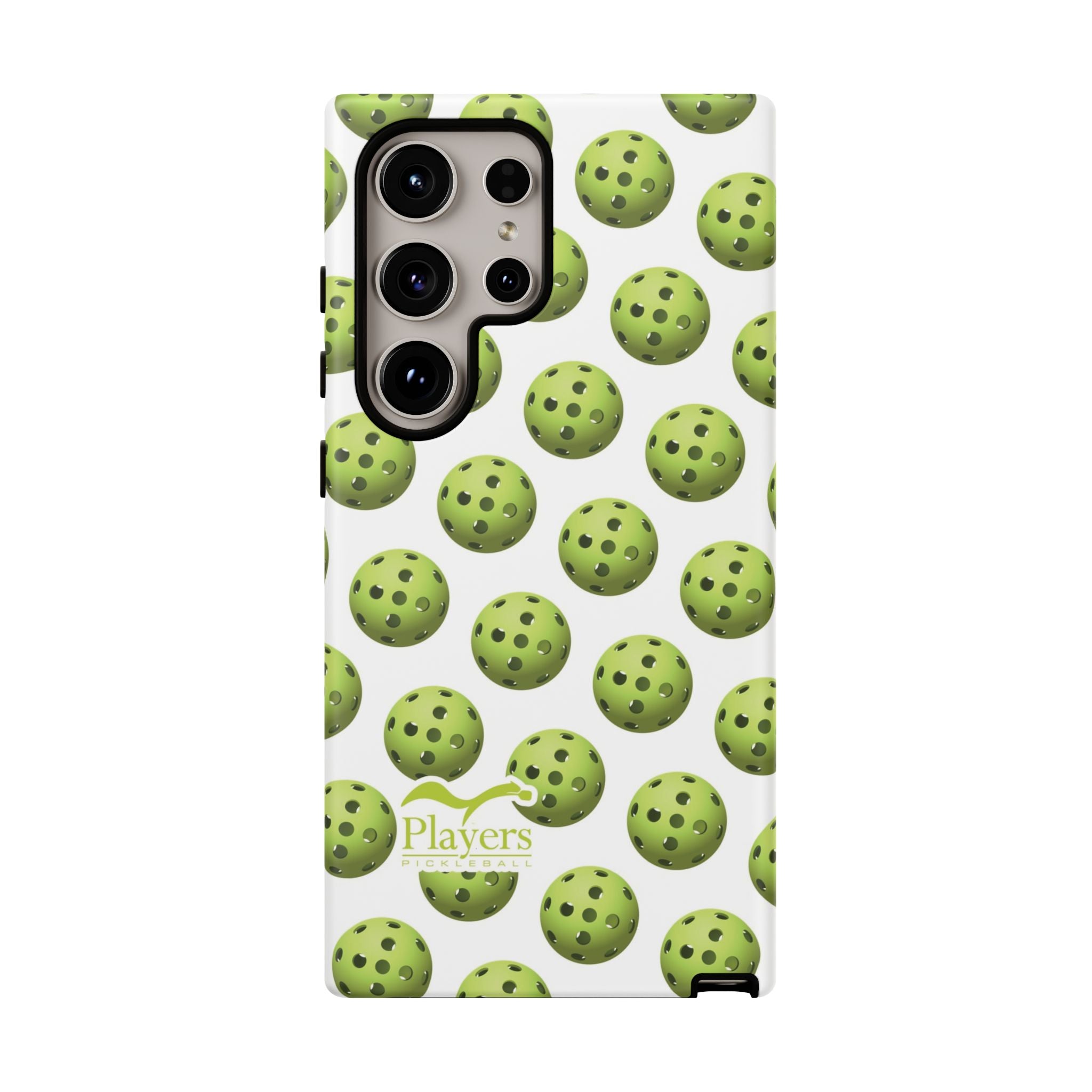 Pickleball Pattern Phone Cover (on White)