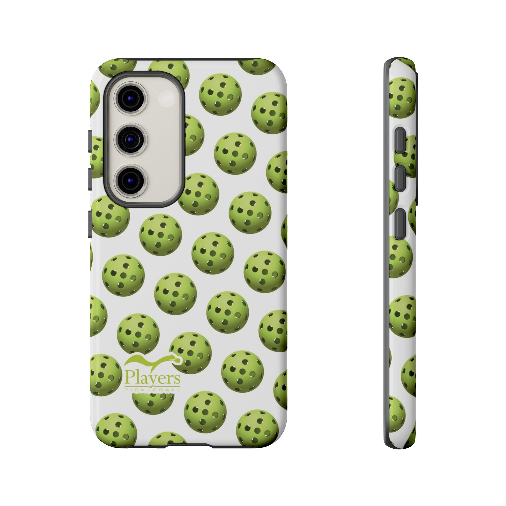 Pickleball Pattern Phone Cover (on White)
