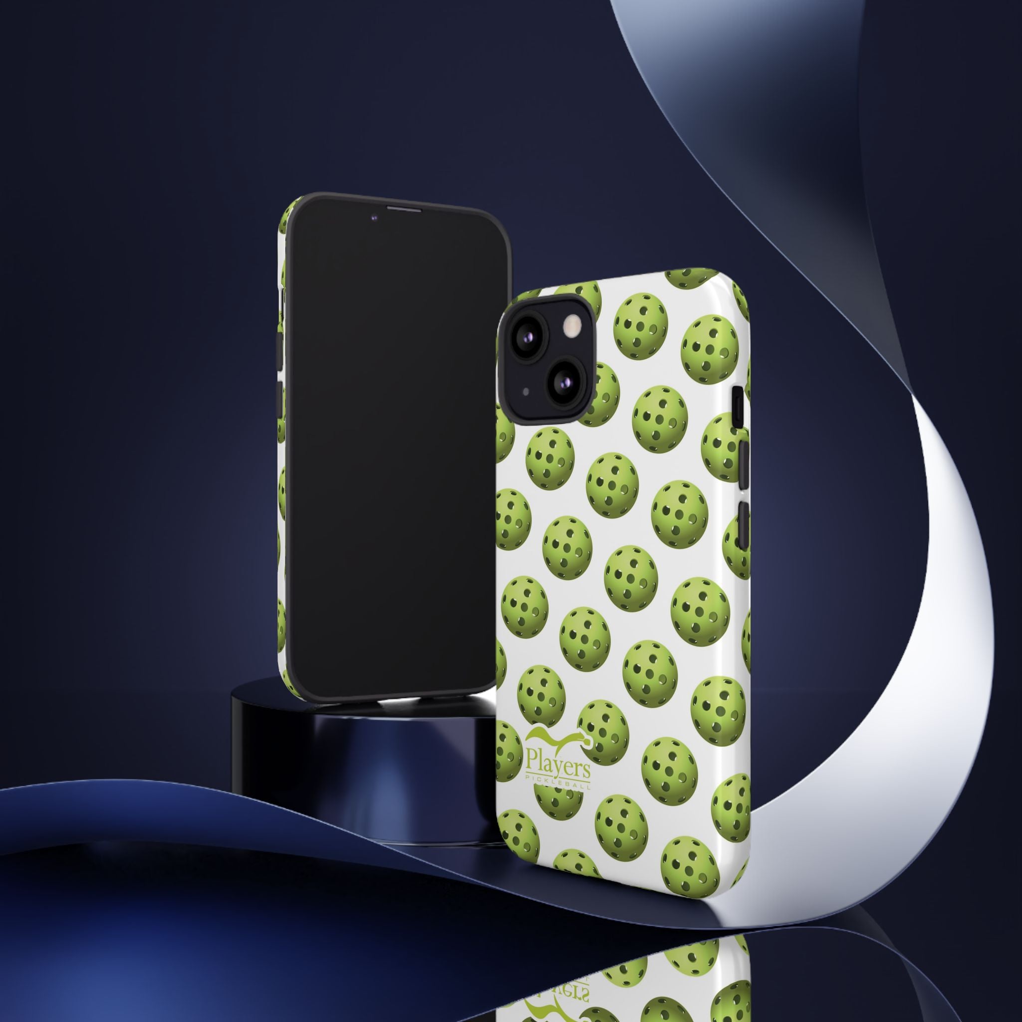 Pickleball Pattern Phone Cover (on White)