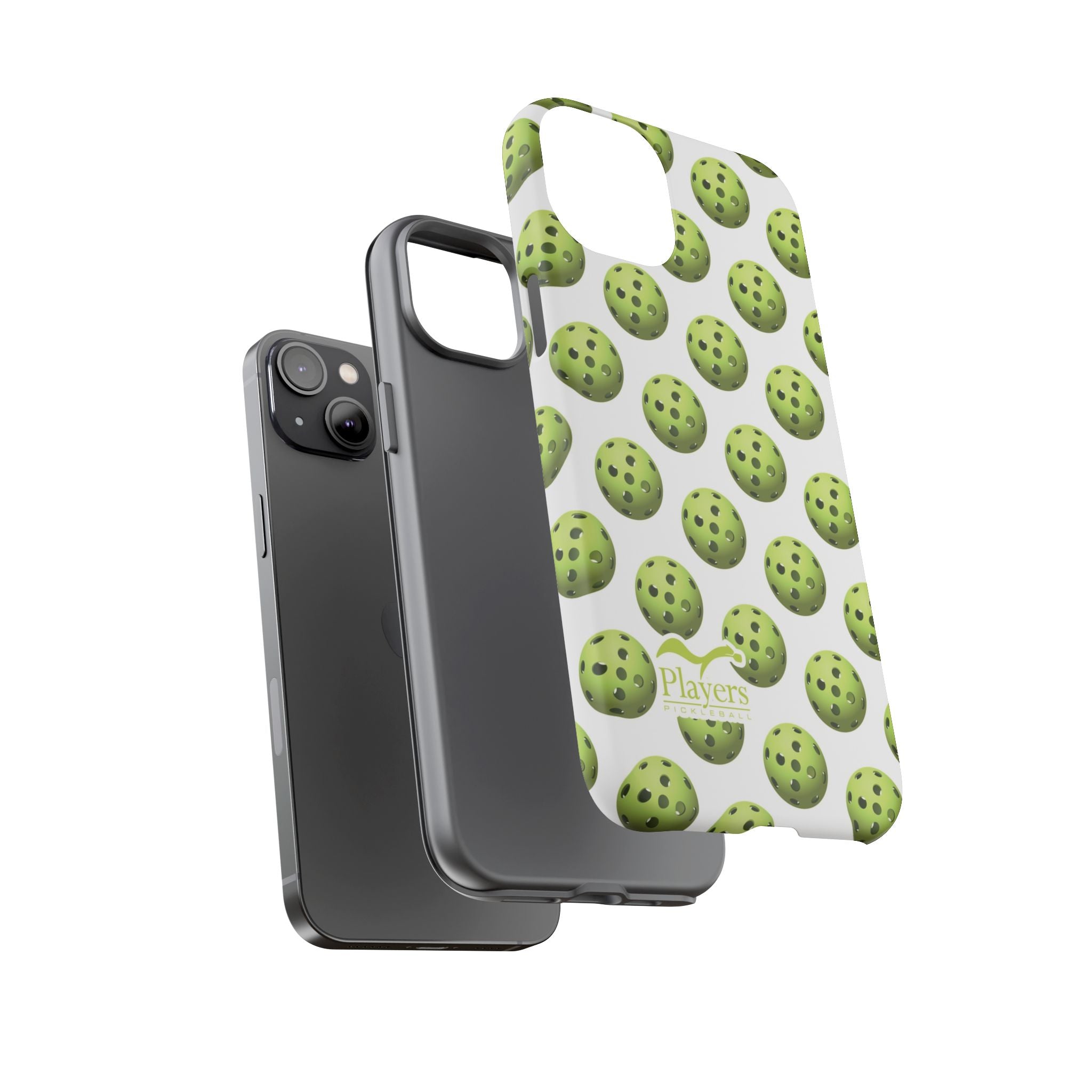 Pickleball Pattern Phone Cover (on White)