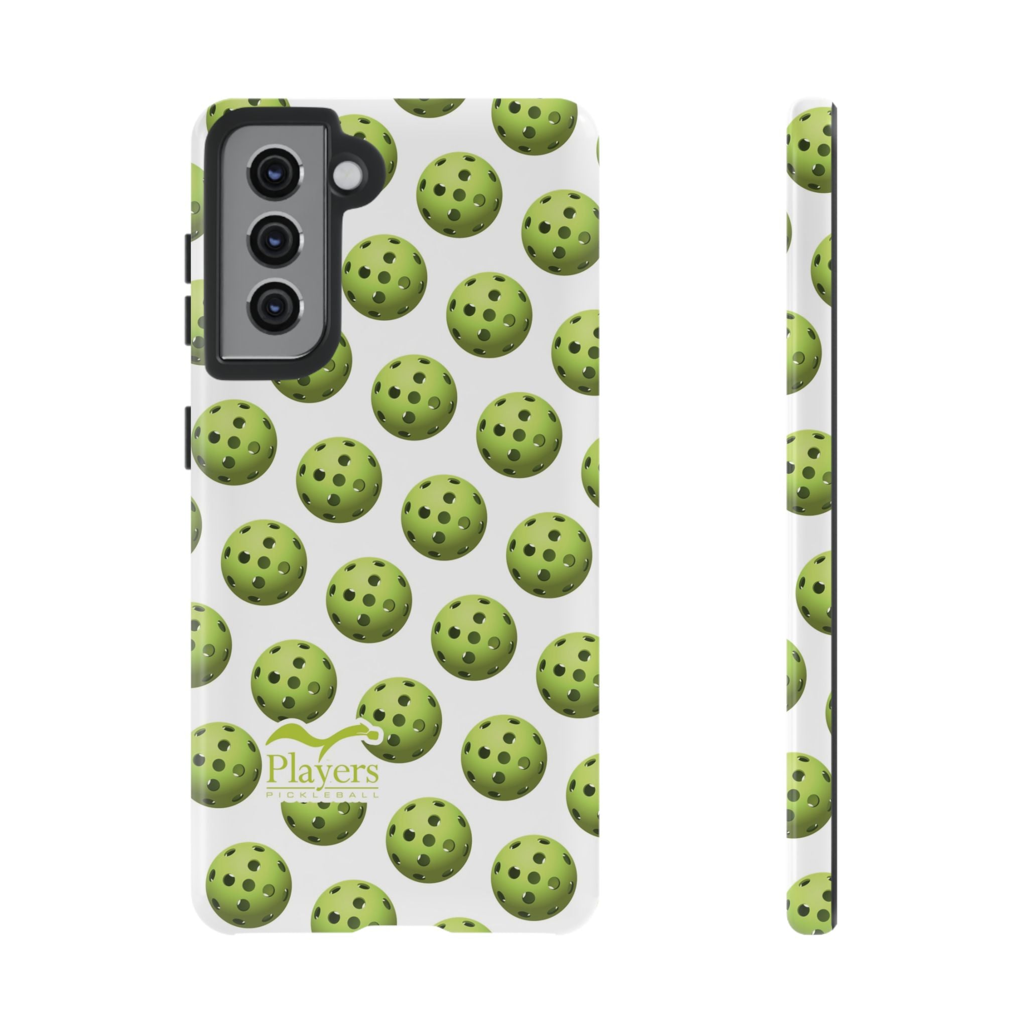 Pickleball Pattern Phone Cover (on White)