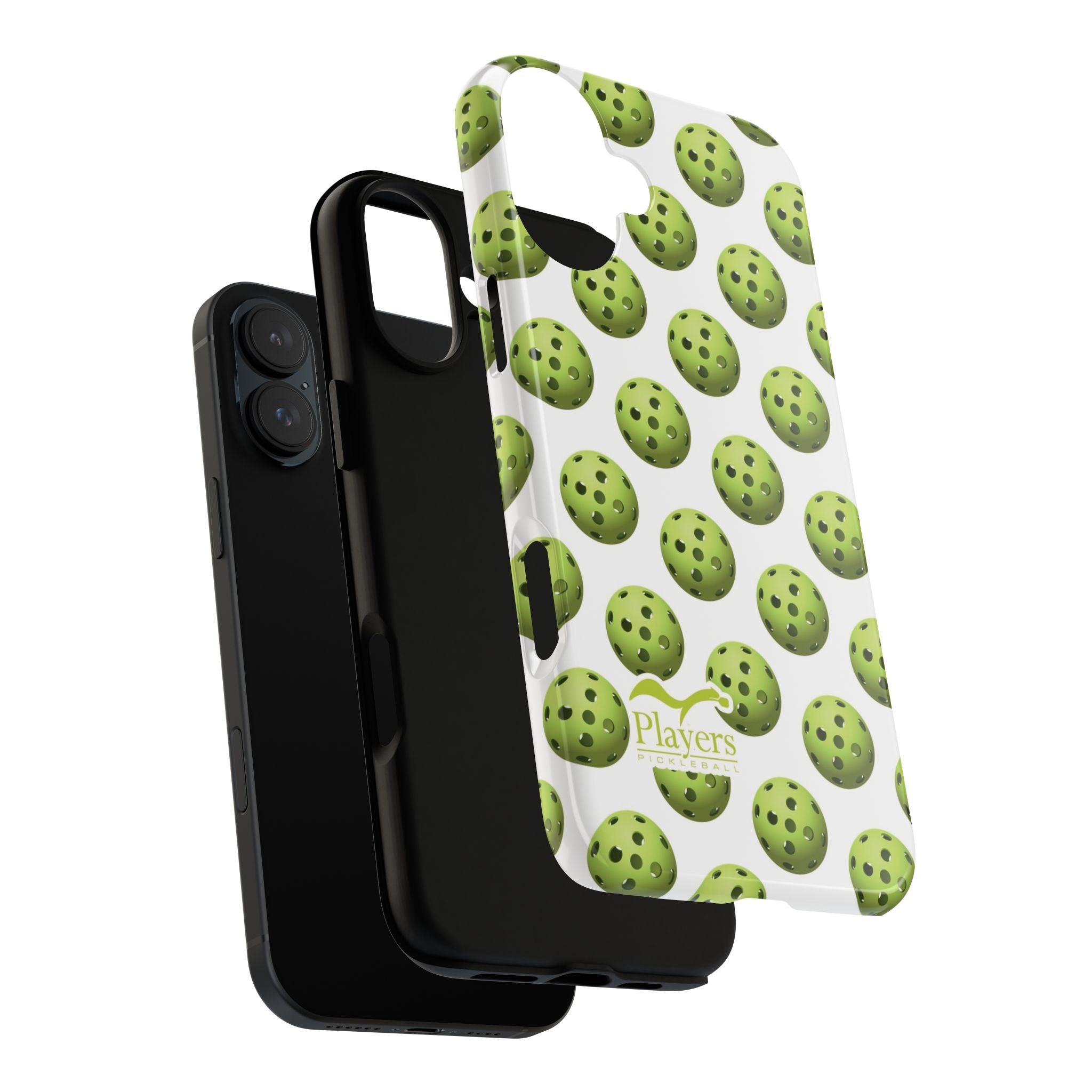 Pickleball Pattern Phone Cover (on White)