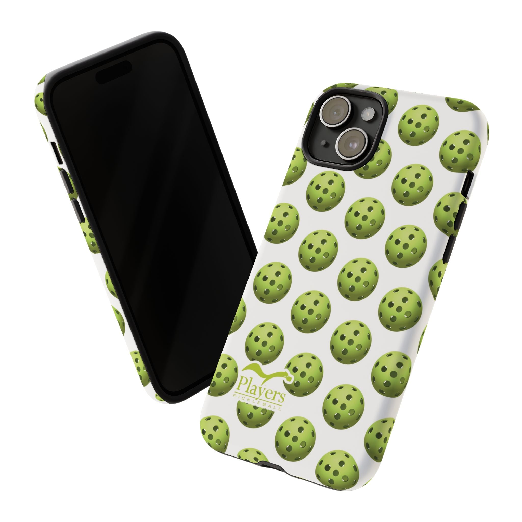 Pickleball Pattern Phone Cover (on White)