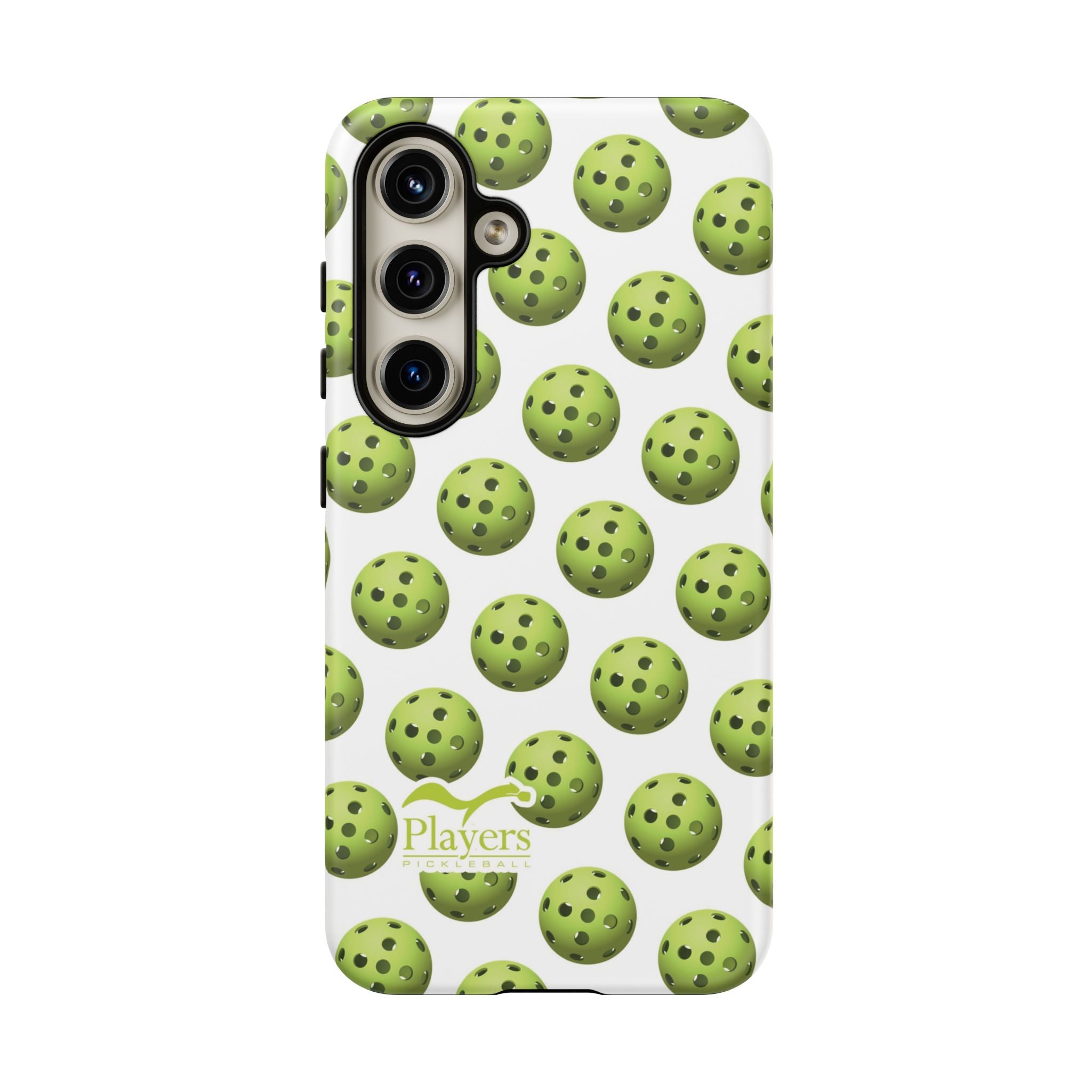 Pickleball Pattern Phone Cover (on White)