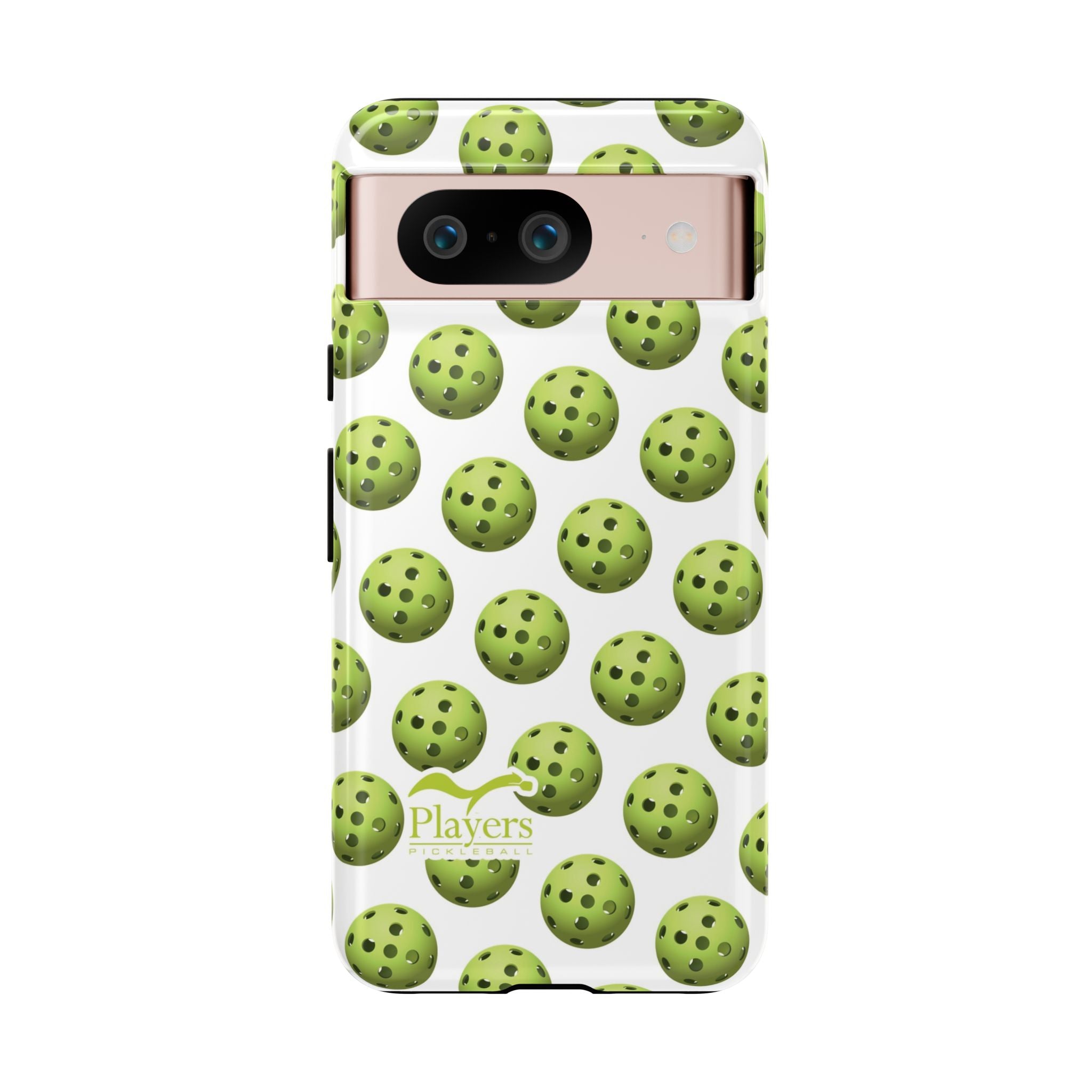 Pickleball Pattern Phone Cover (on White)