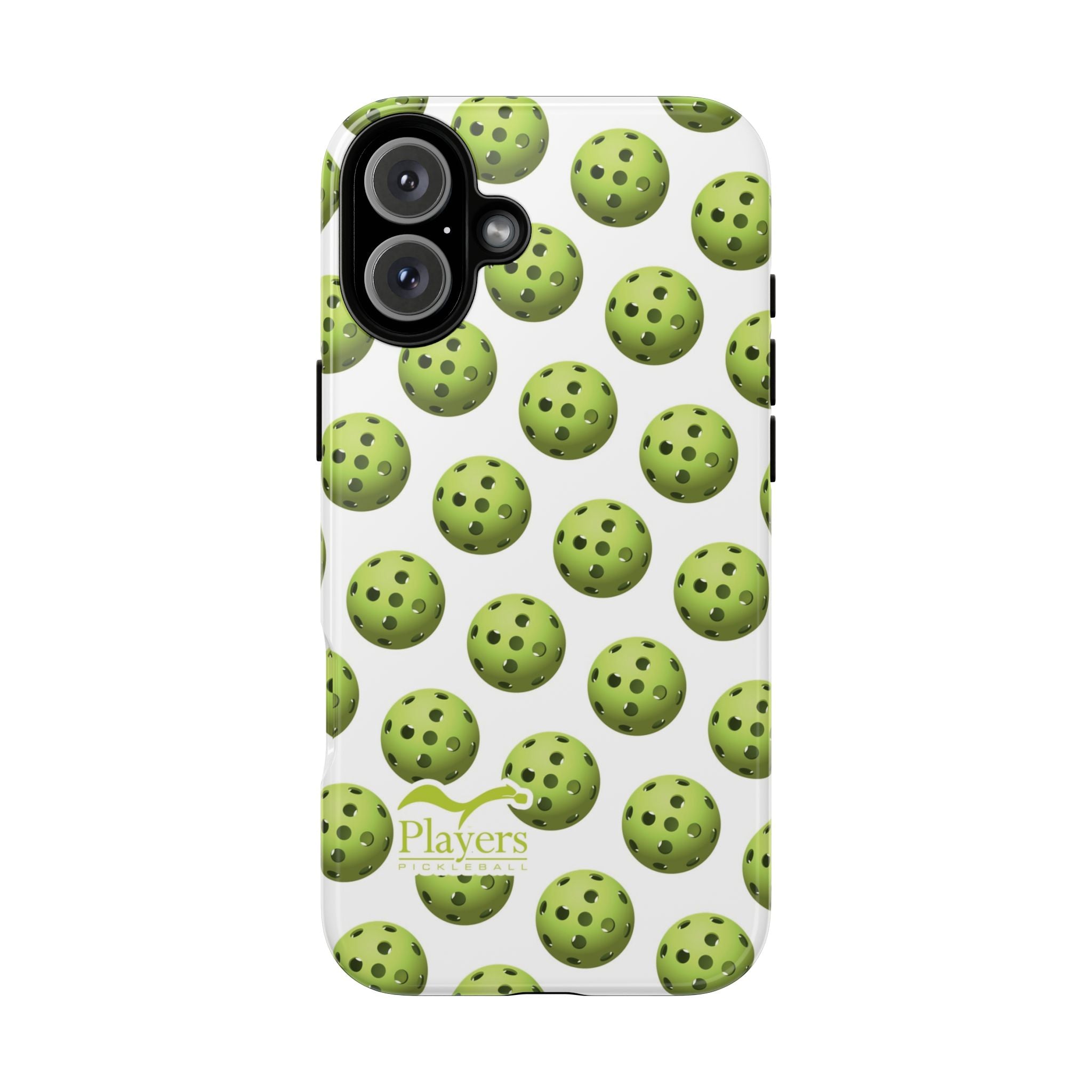 Pickleball Pattern Phone Cover (on White)