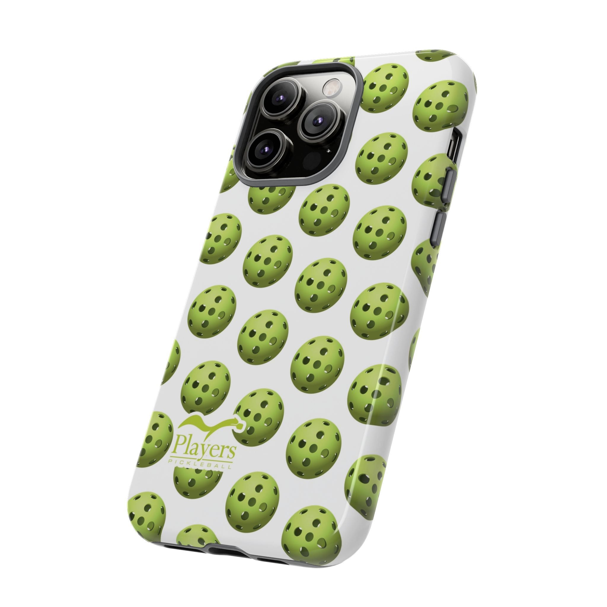 Pickleball Pattern Phone Cover (on White)