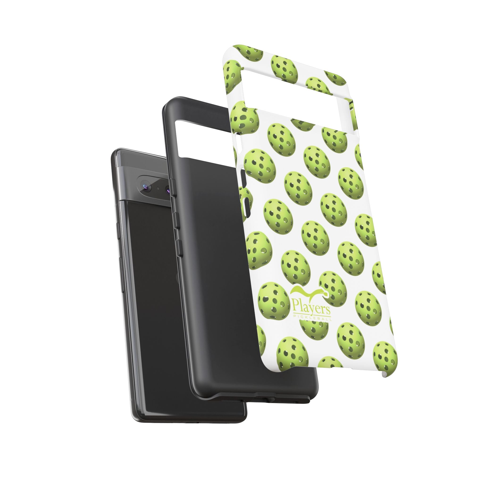 Pickleball Pattern Phone Cover (on White)