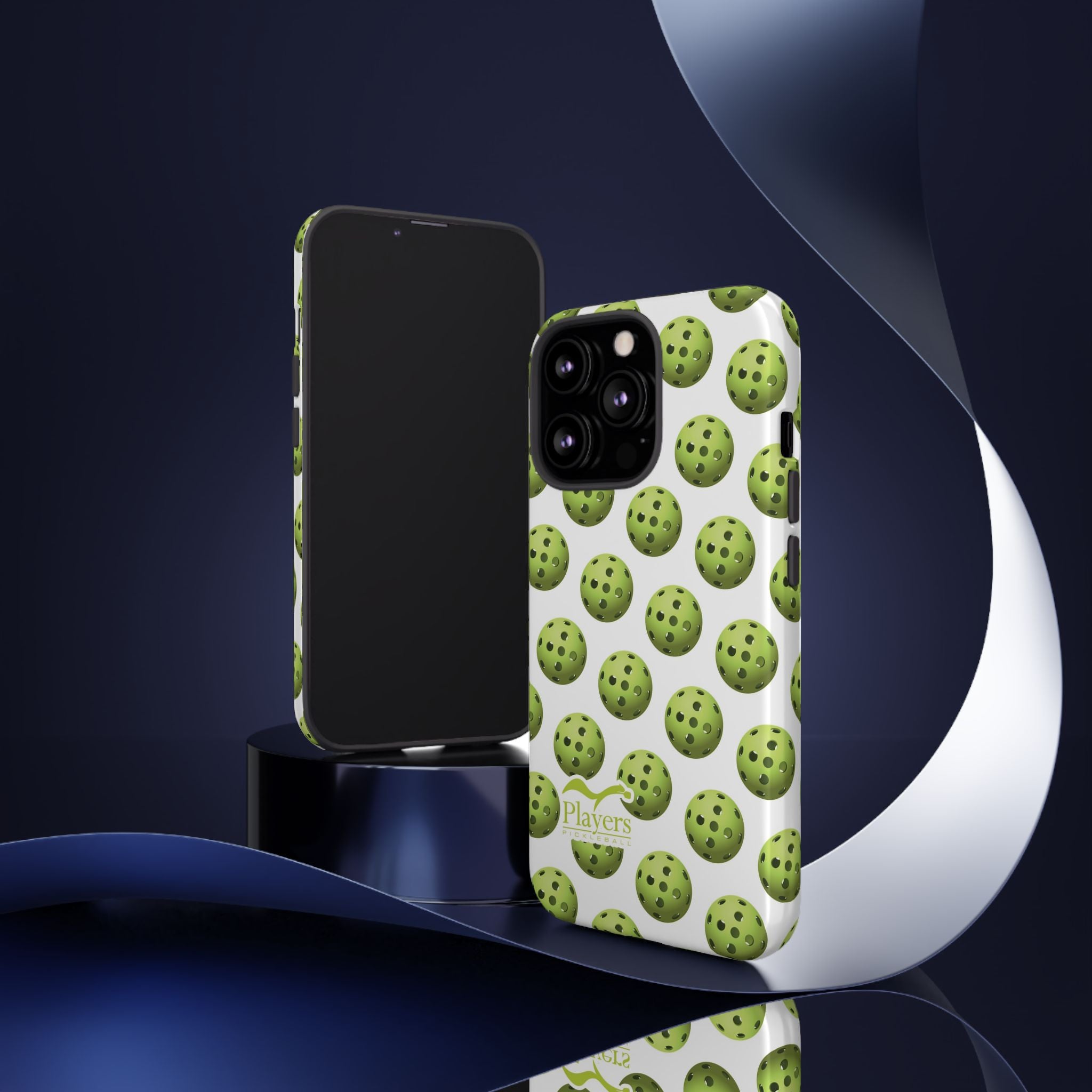 Pickleball Pattern Phone Cover (on White)