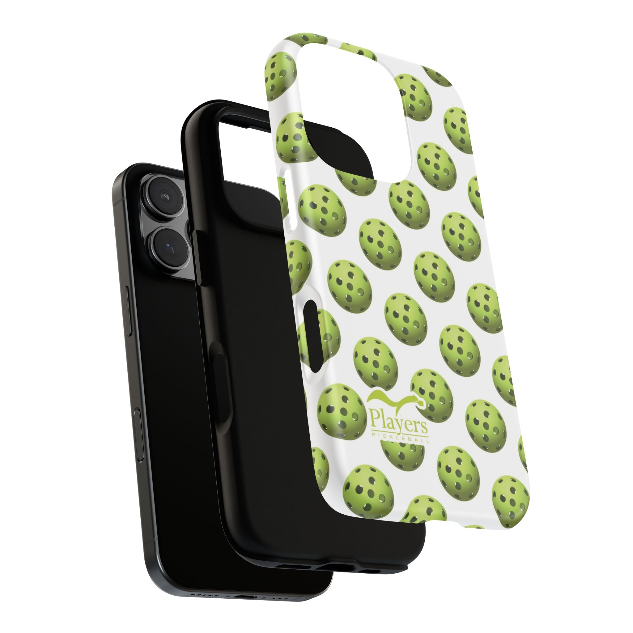 Pickleball Pattern Phone Cover (on White)