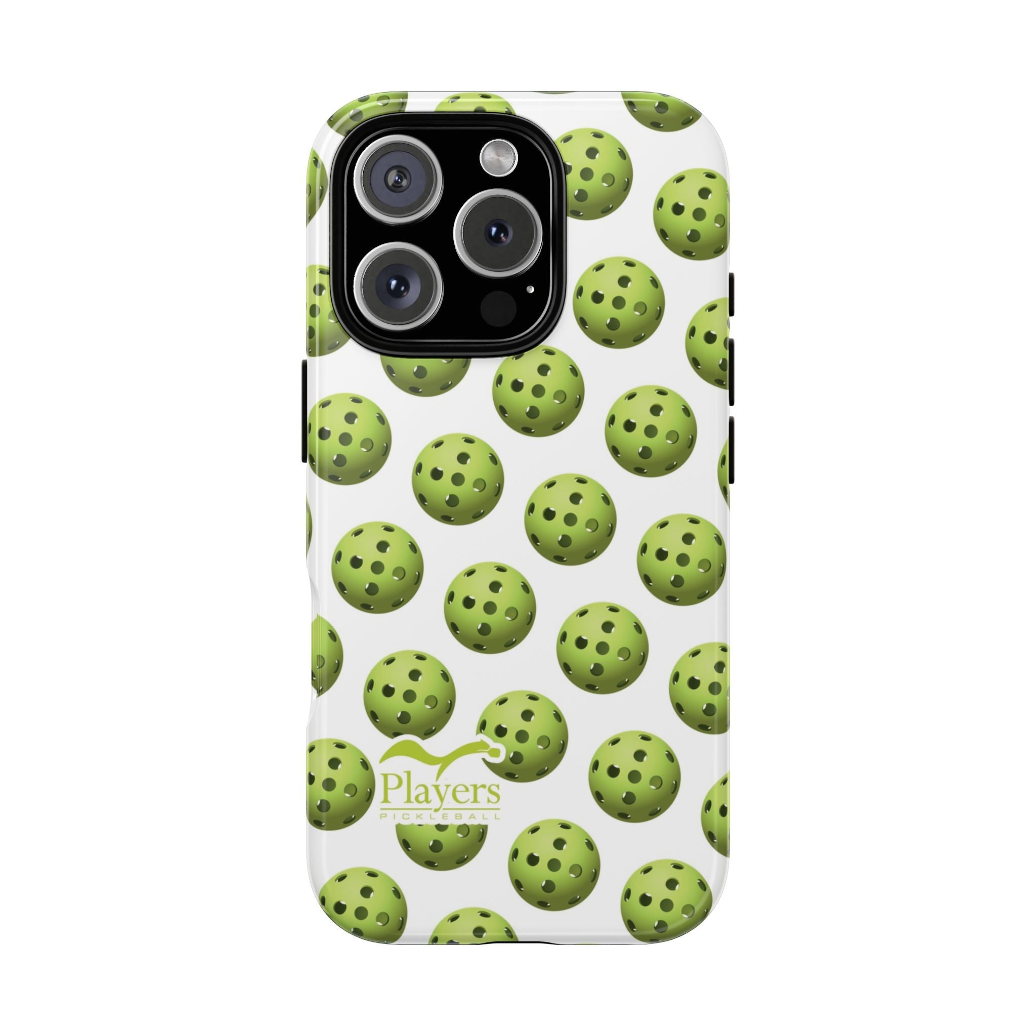 Pickleball Pattern Phone Cover (on White)