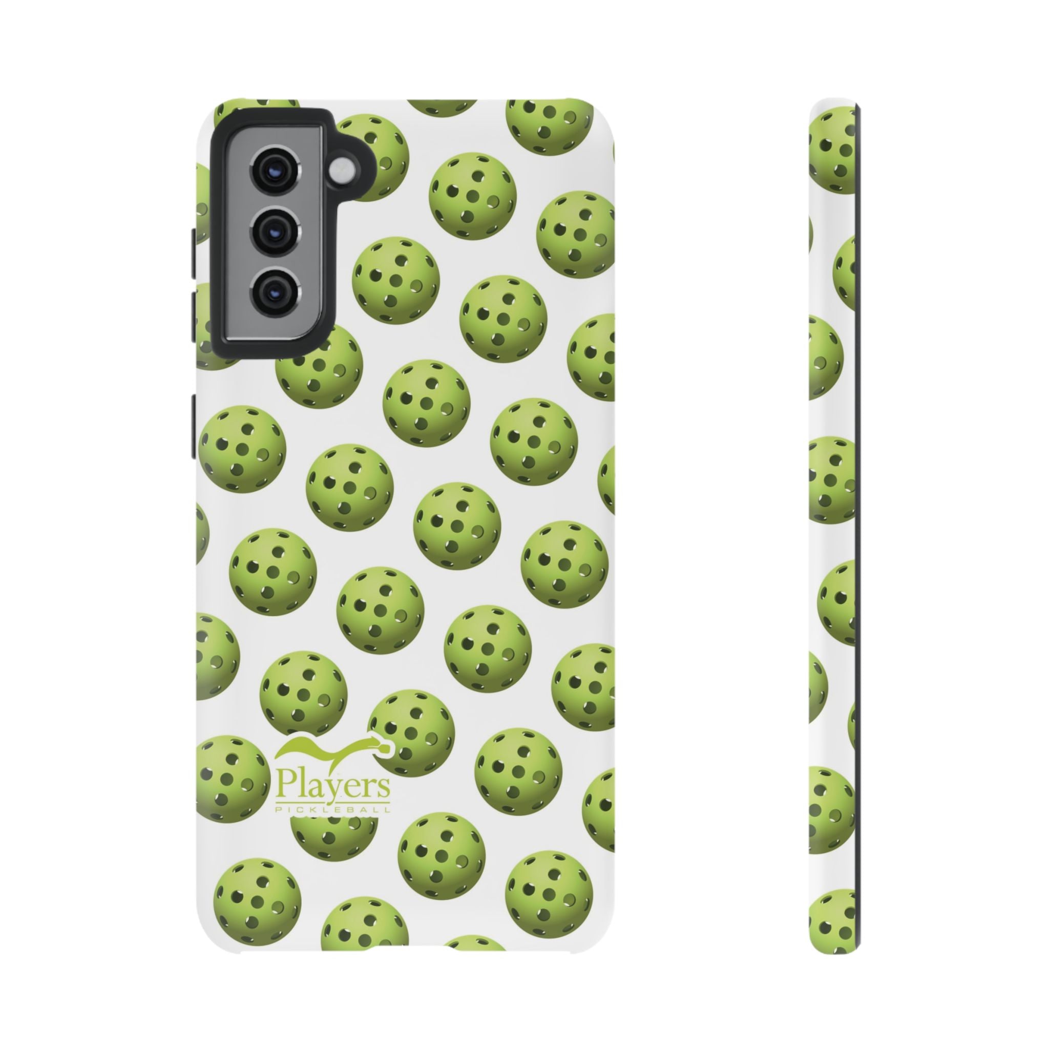 Pickleball Pattern Phone Cover (on White)