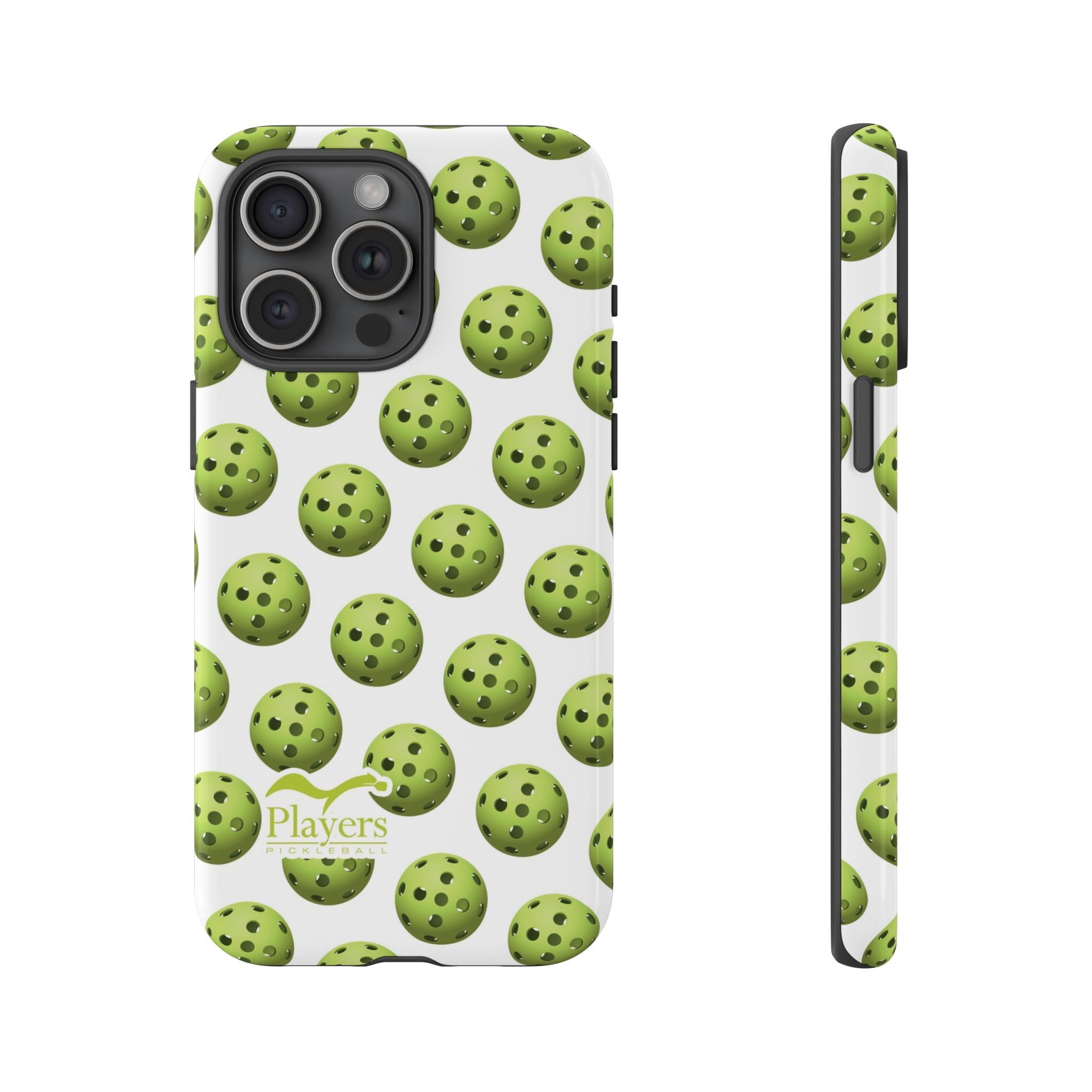 Pickleball Pattern Phone Cover (on White)