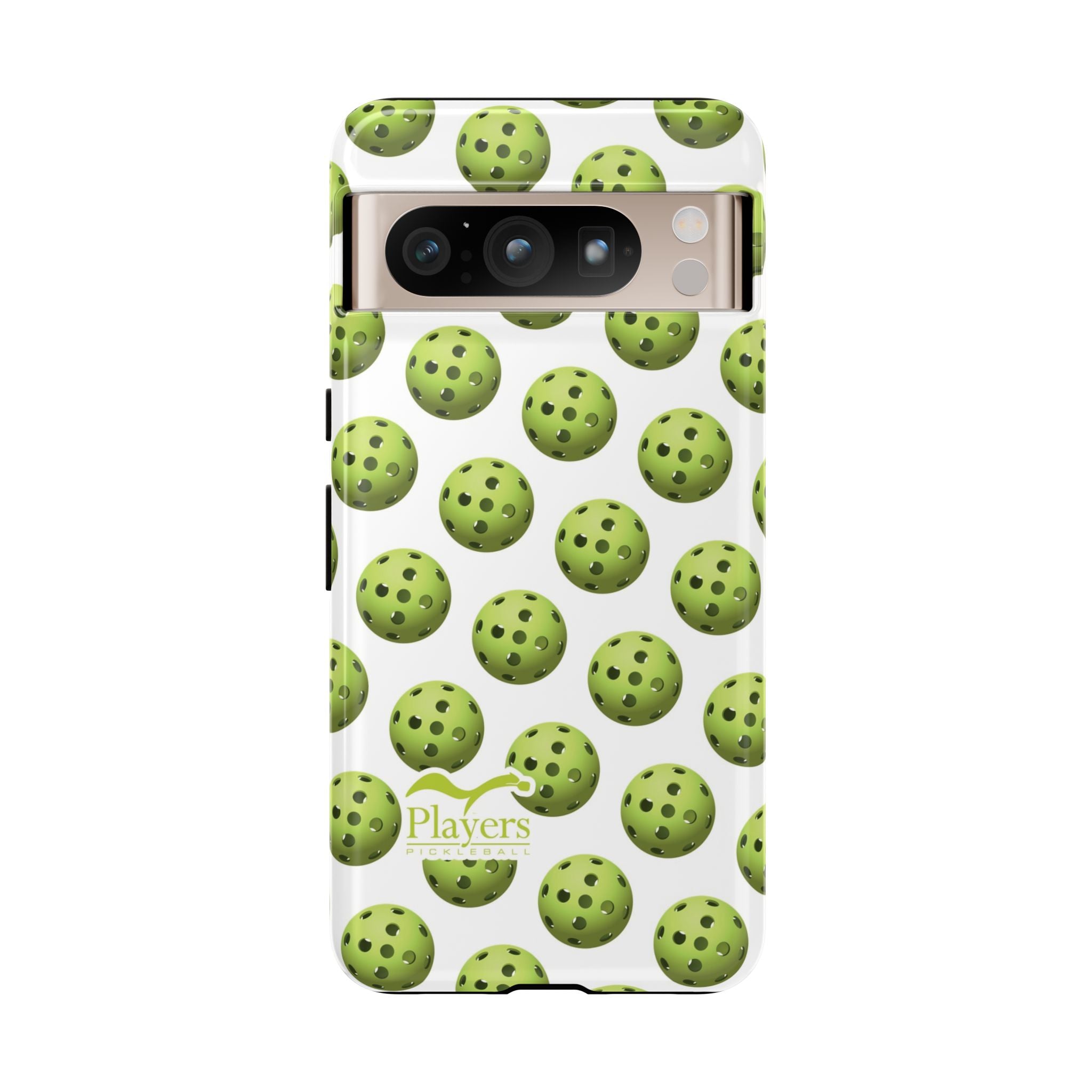 Pickleball Pattern Phone Cover (on White)
