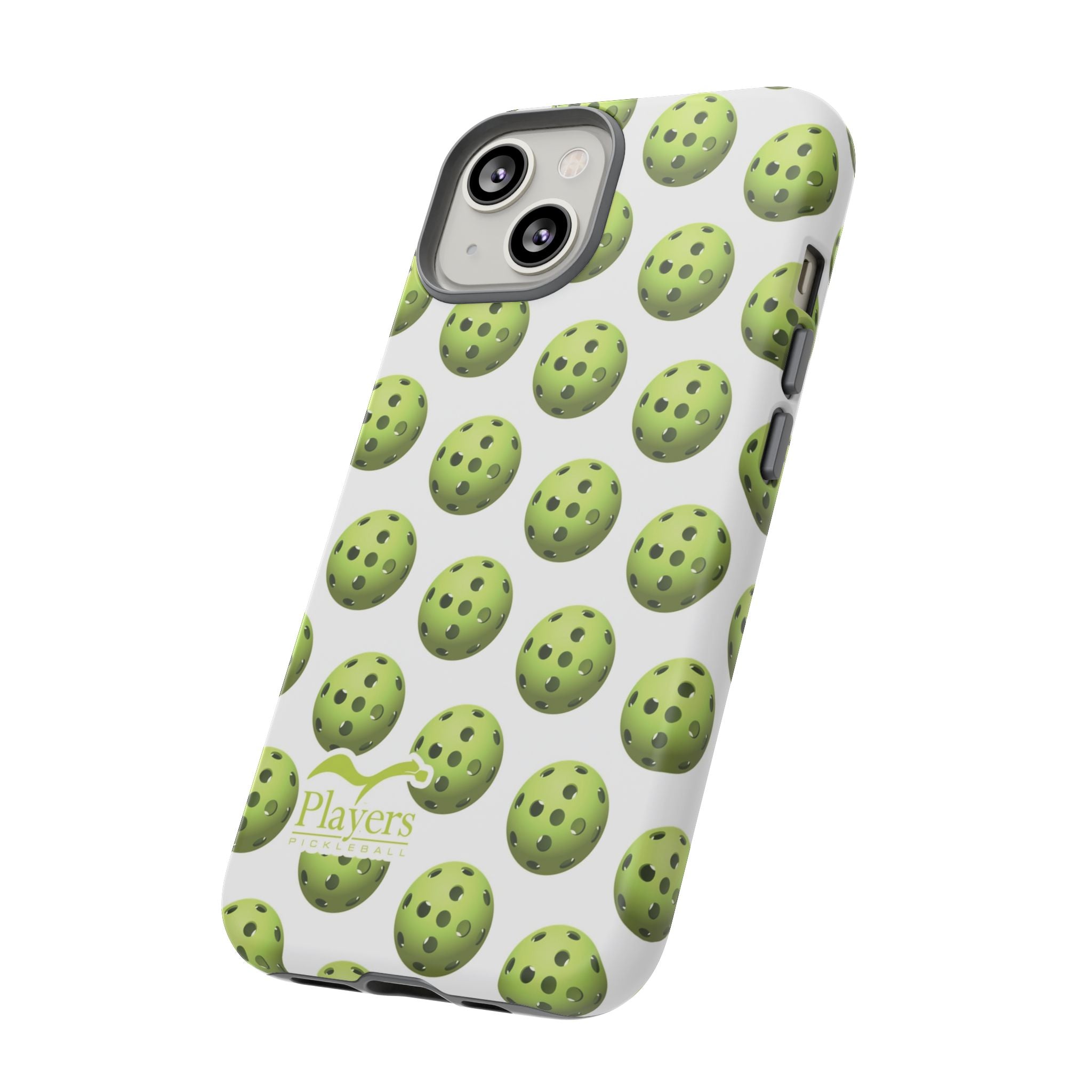 Pickleball Pattern Phone Cover (on White)