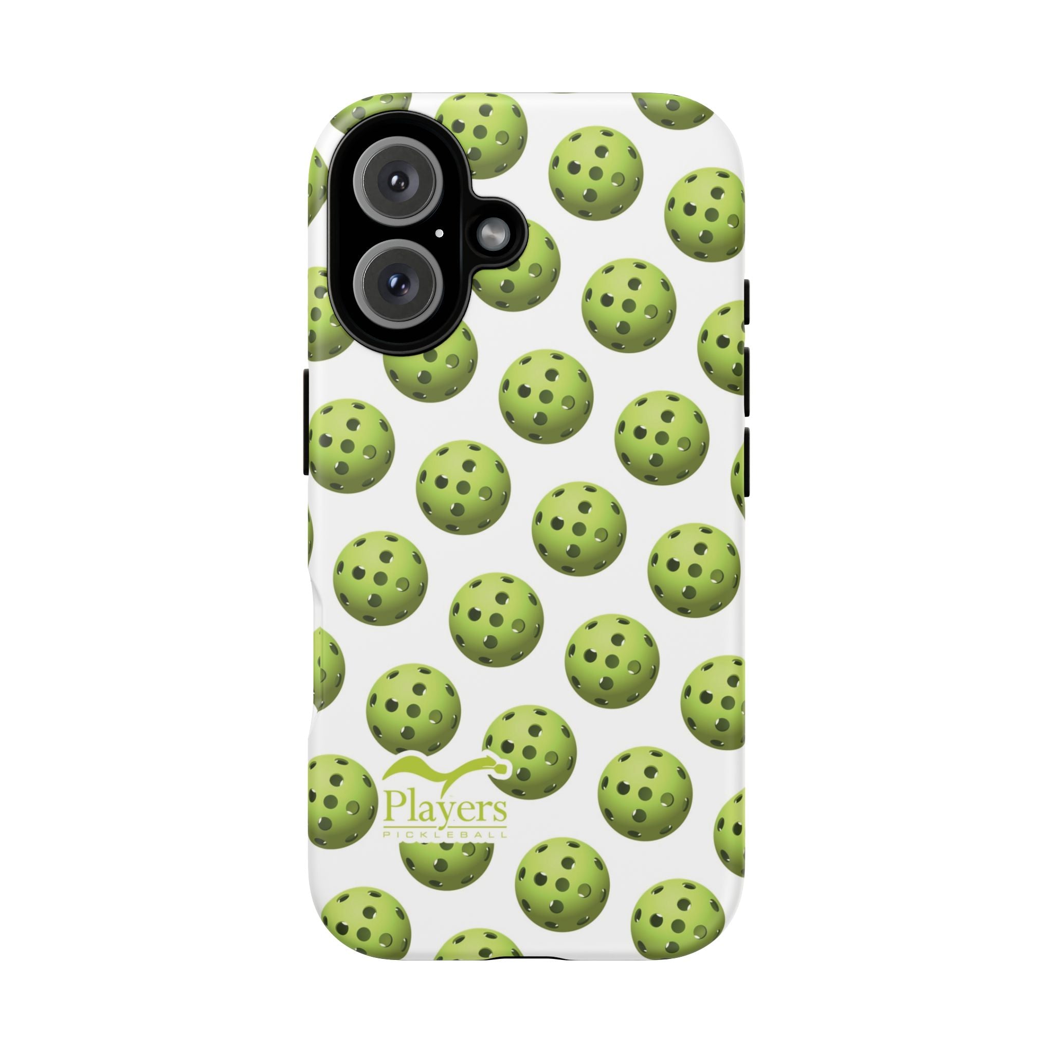 Pickleball Pattern Phone Cover (on White)
