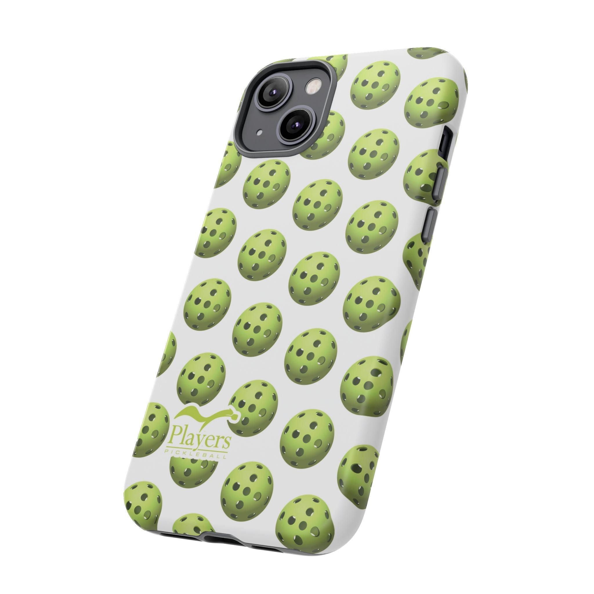 Pickleball Pattern Phone Cover (on White)