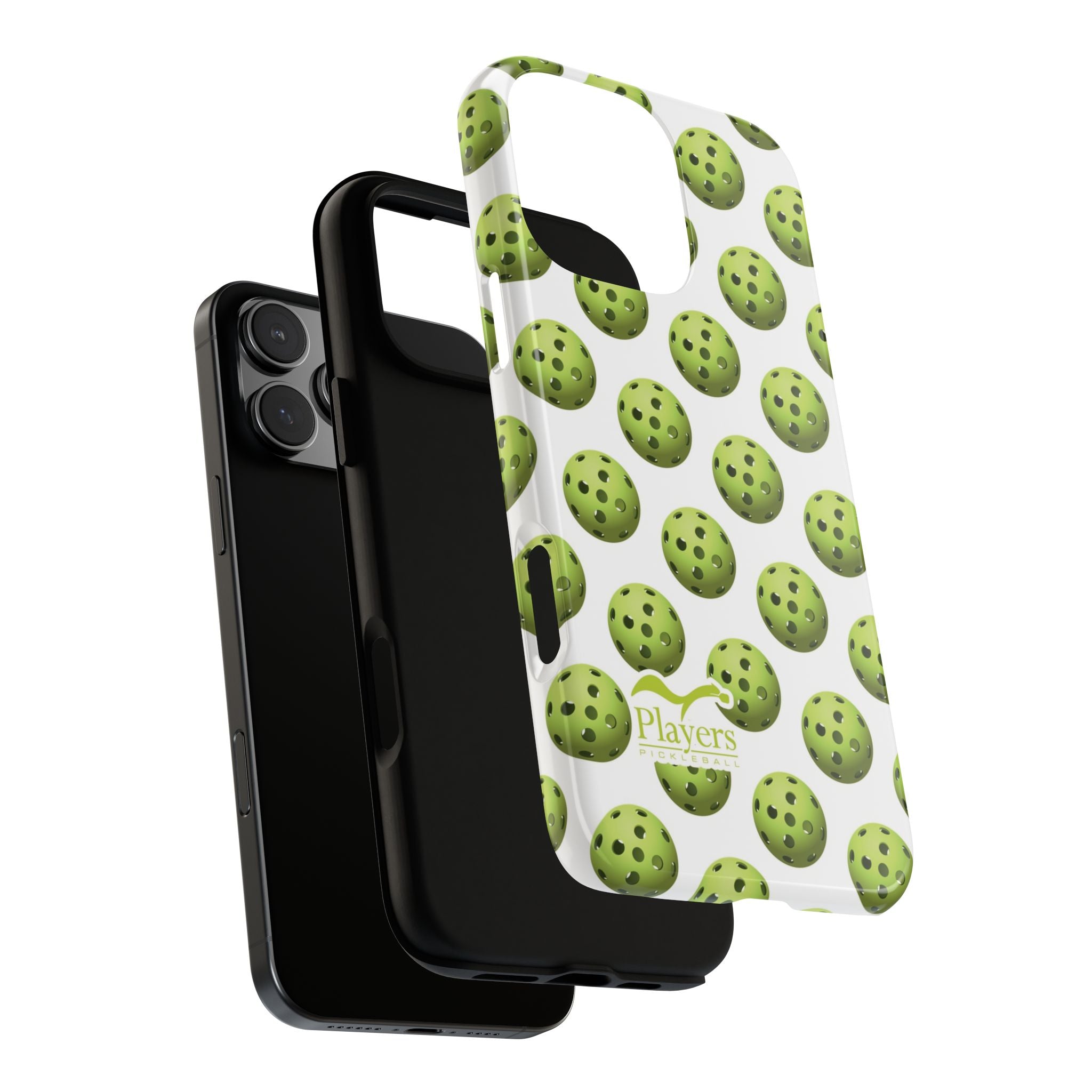 Pickleball Pattern Phone Cover (on White)