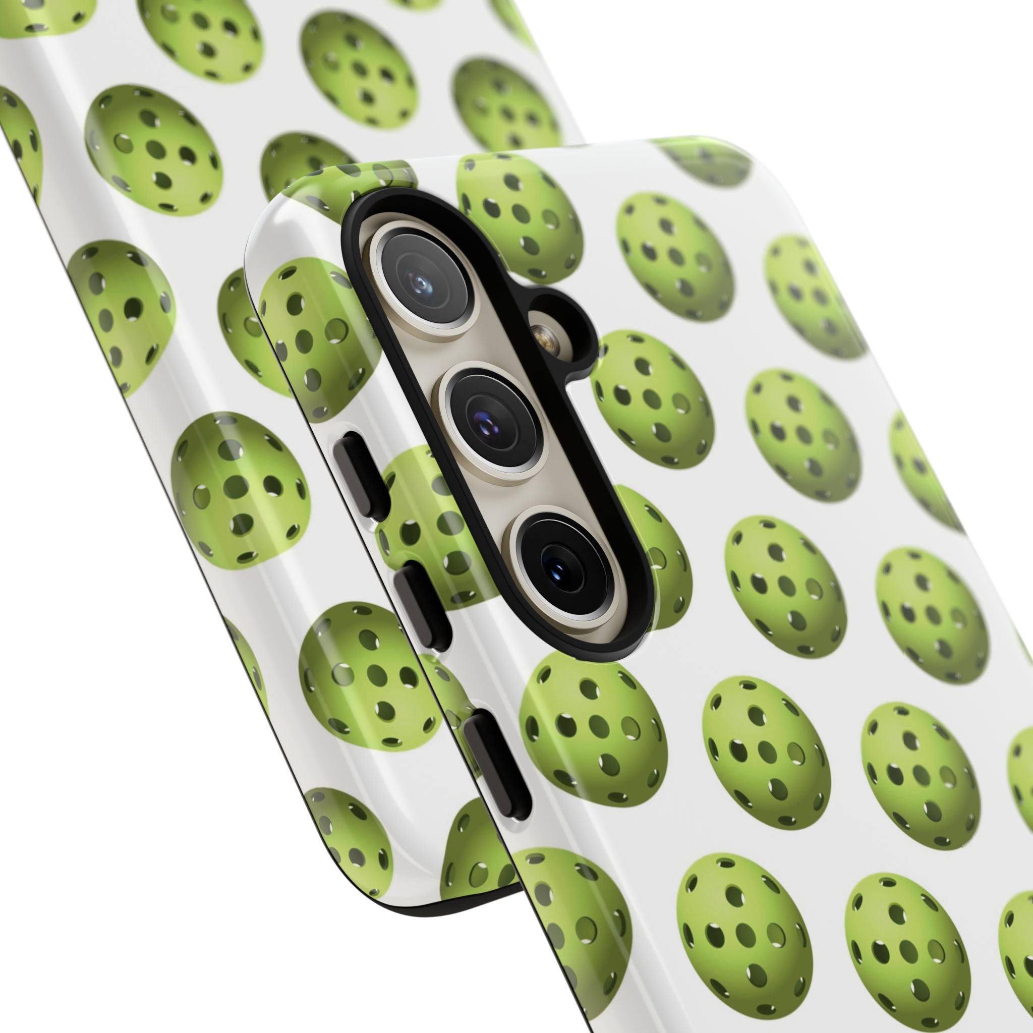 Pickleball Pattern Phone Cover (on White)