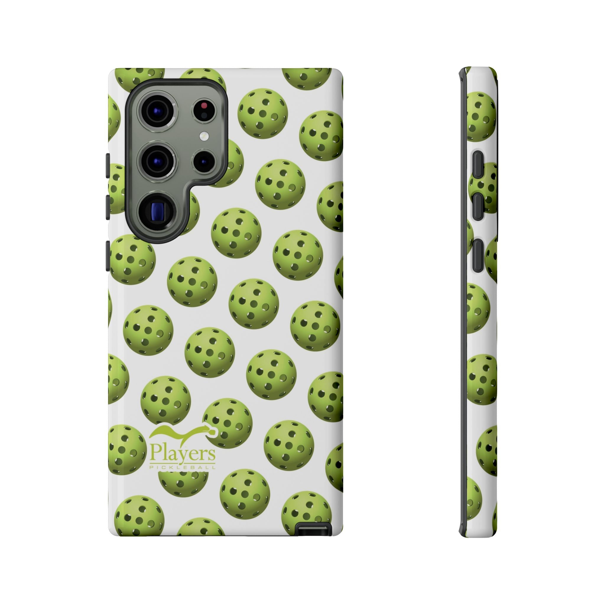 Pickleball Pattern Phone Cover (on White)