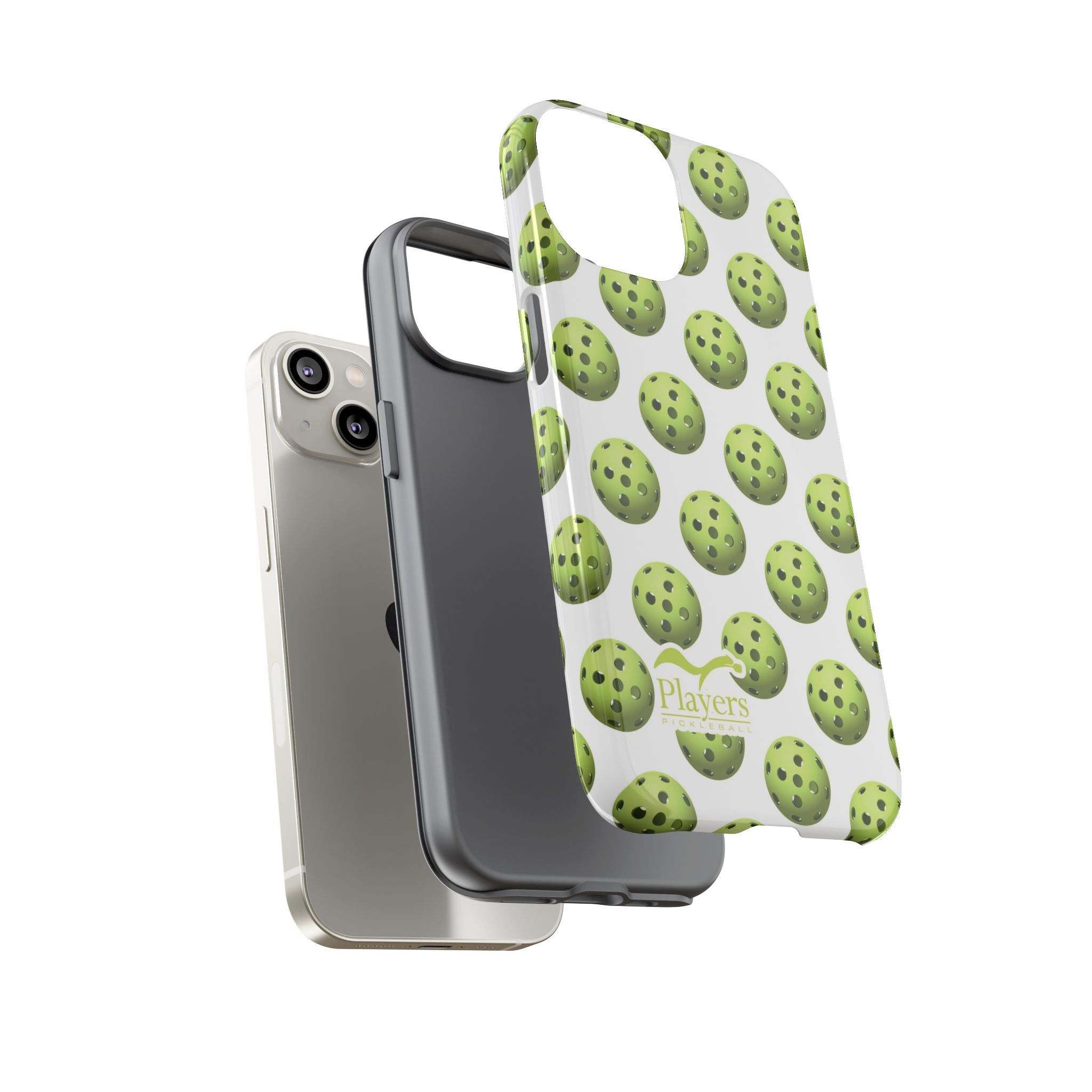 Pickleball Pattern Phone Cover (on White)