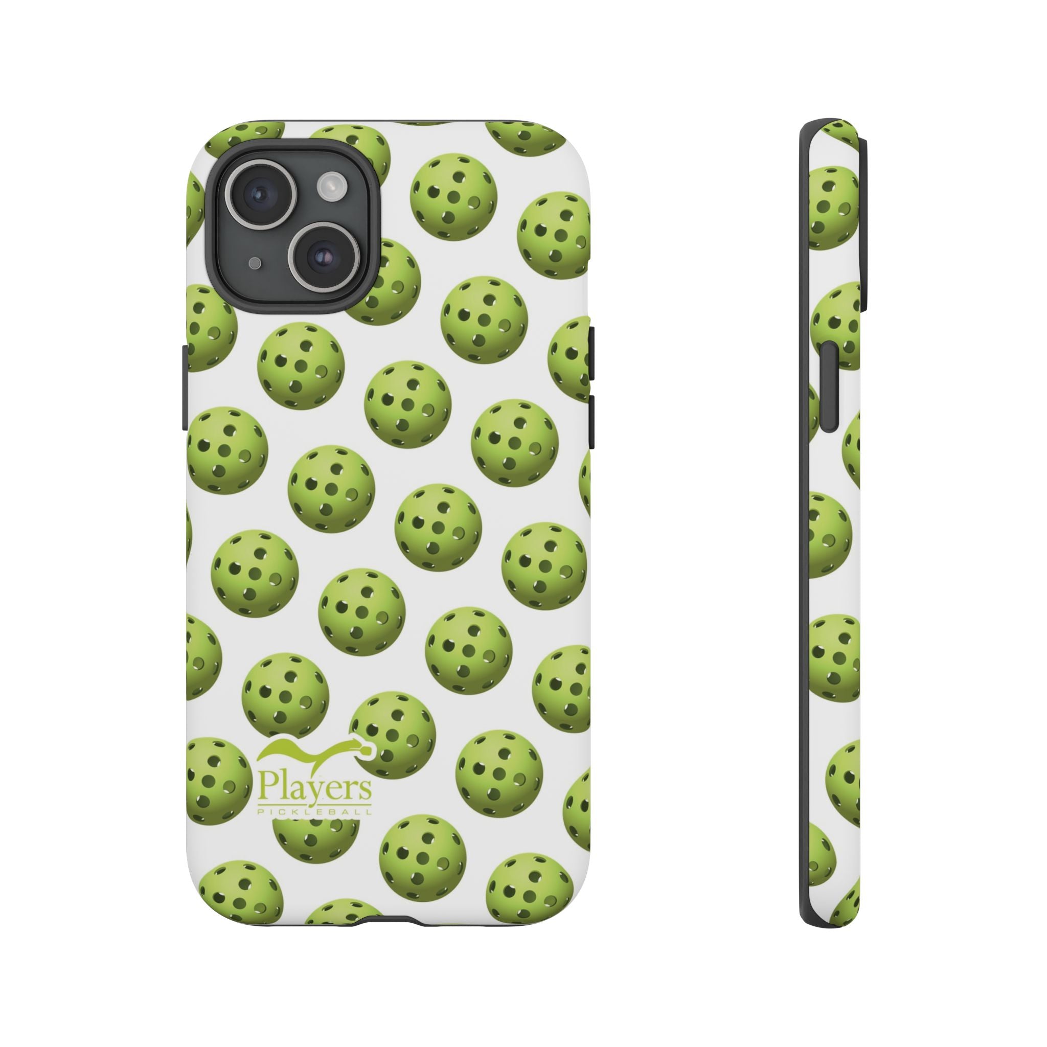 Pickleball Pattern Phone Cover (on White)