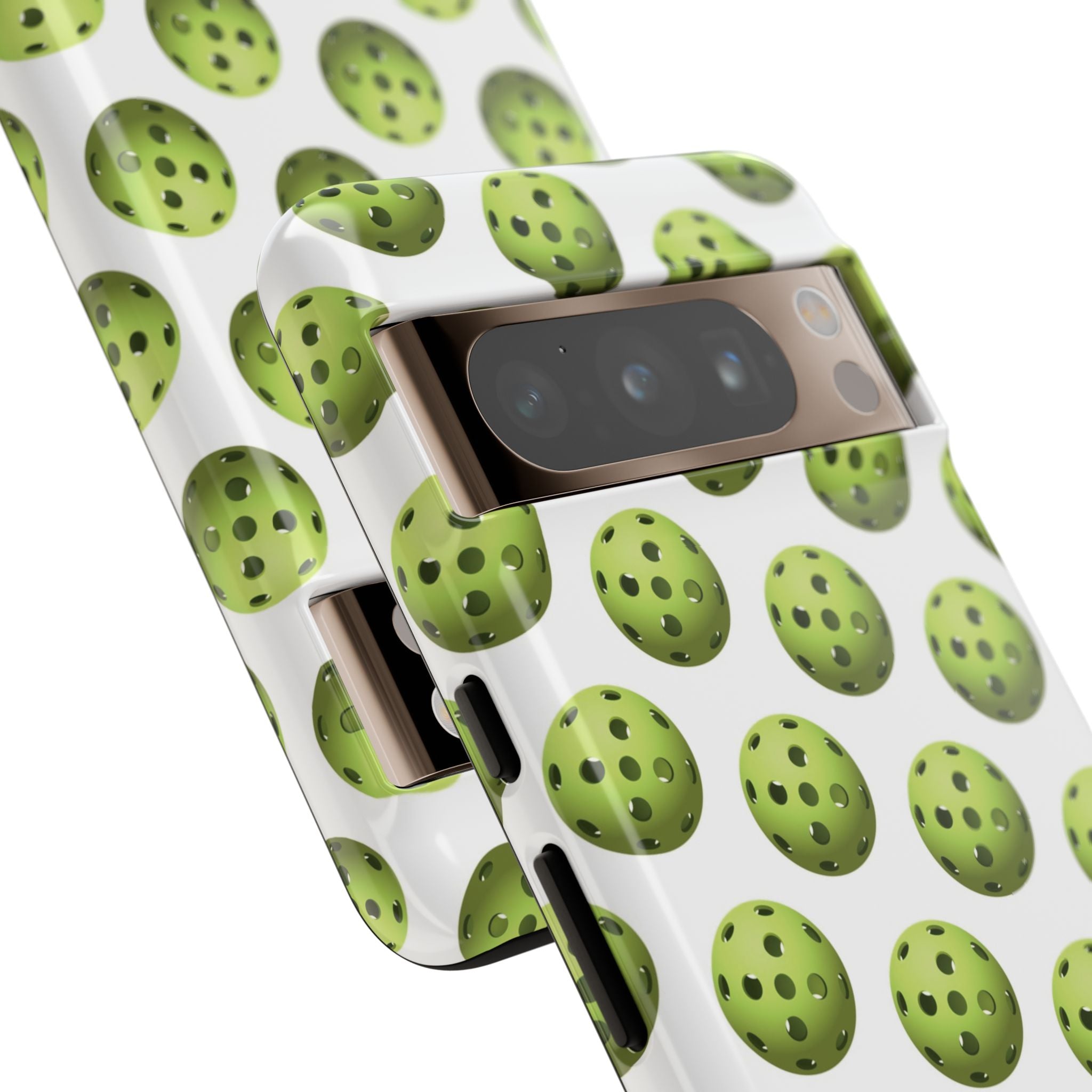 Pickleball Pattern Phone Cover (on White)