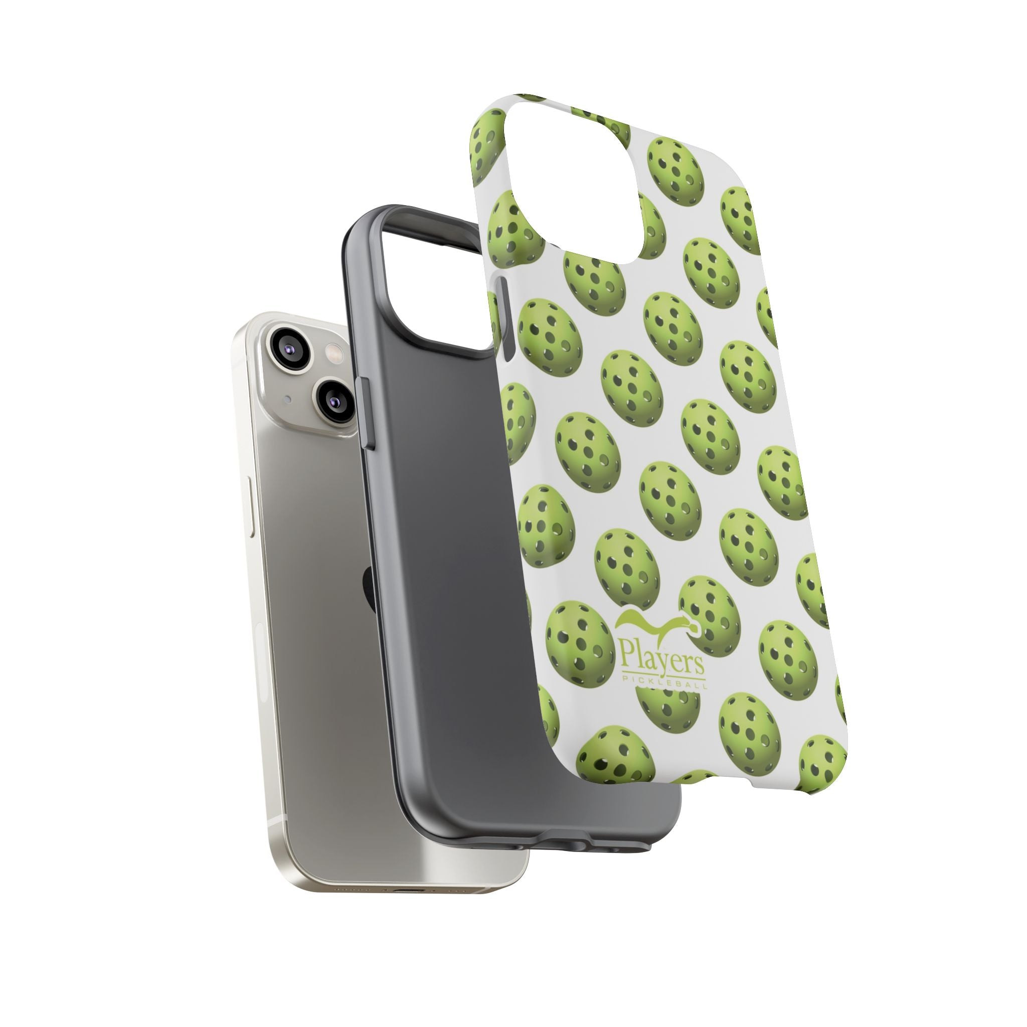 Pickleball Pattern Phone Cover (on White)