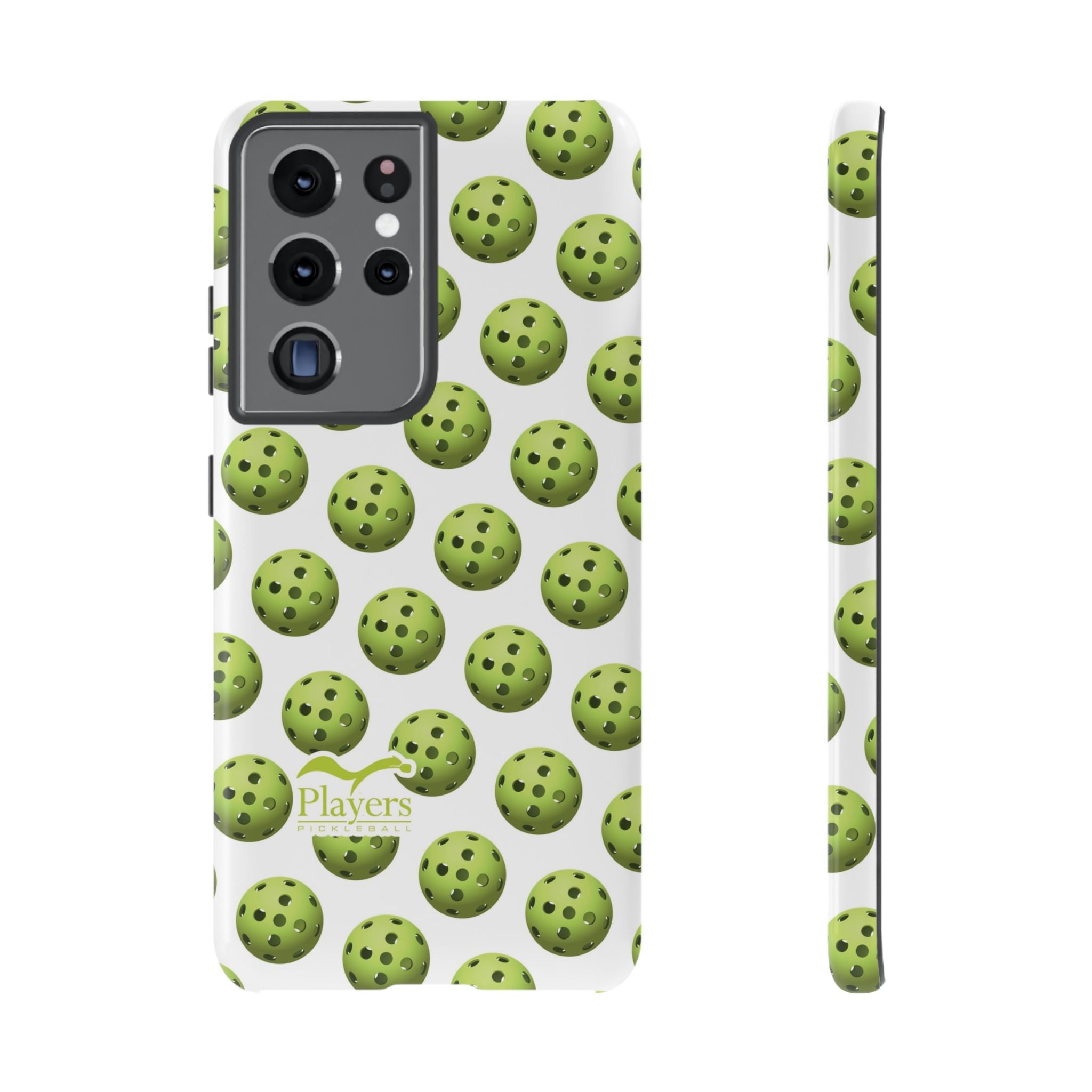 Pickleball Pattern Phone Cover (on White)