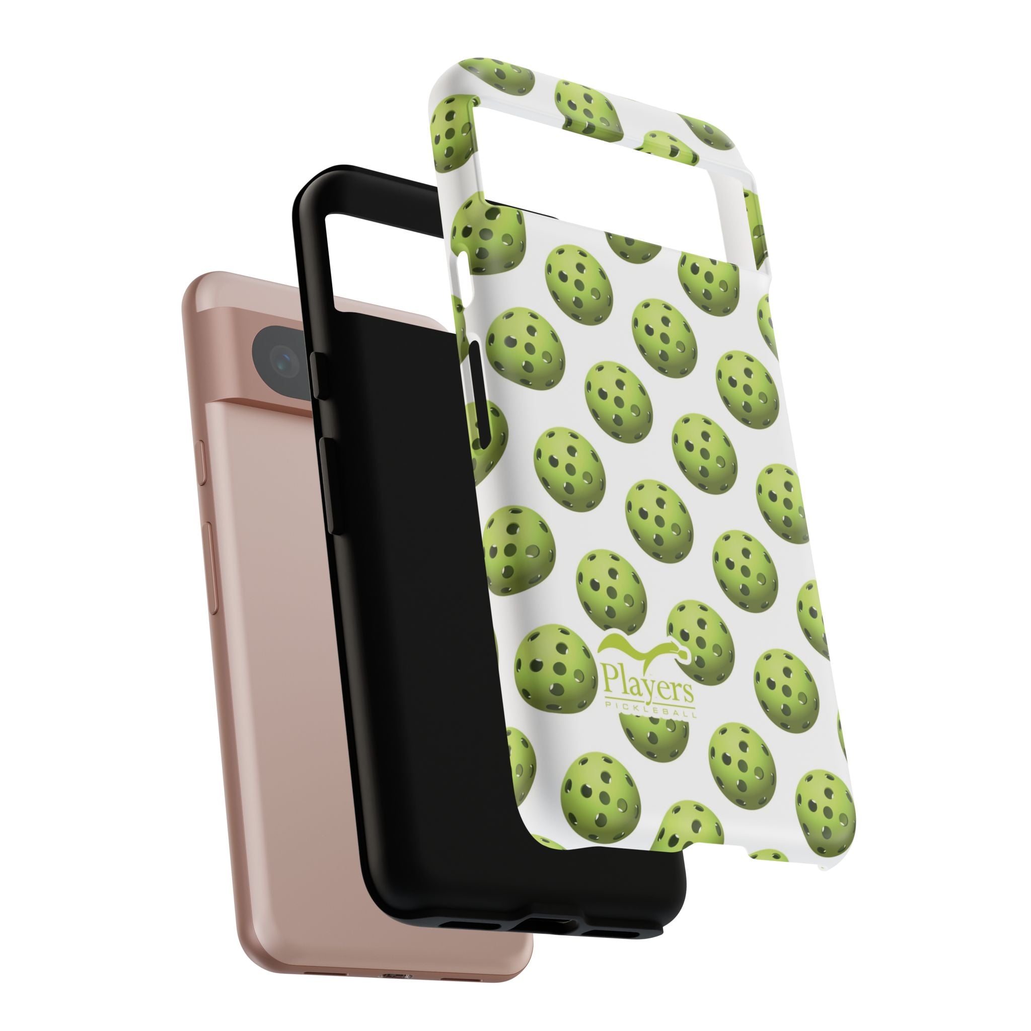 Pickleball Pattern Phone Cover (on White)