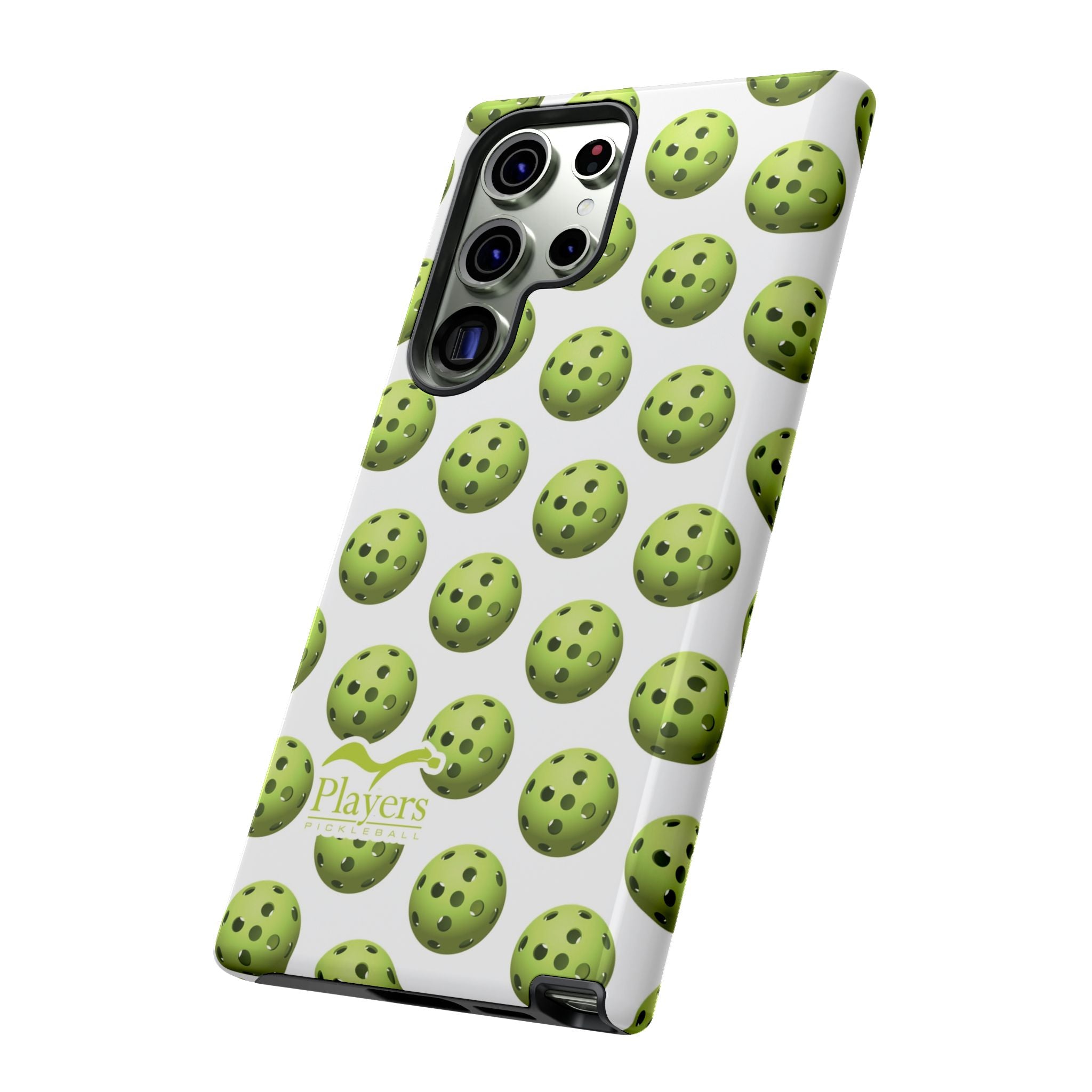 Pickleball Pattern Phone Cover (on White)