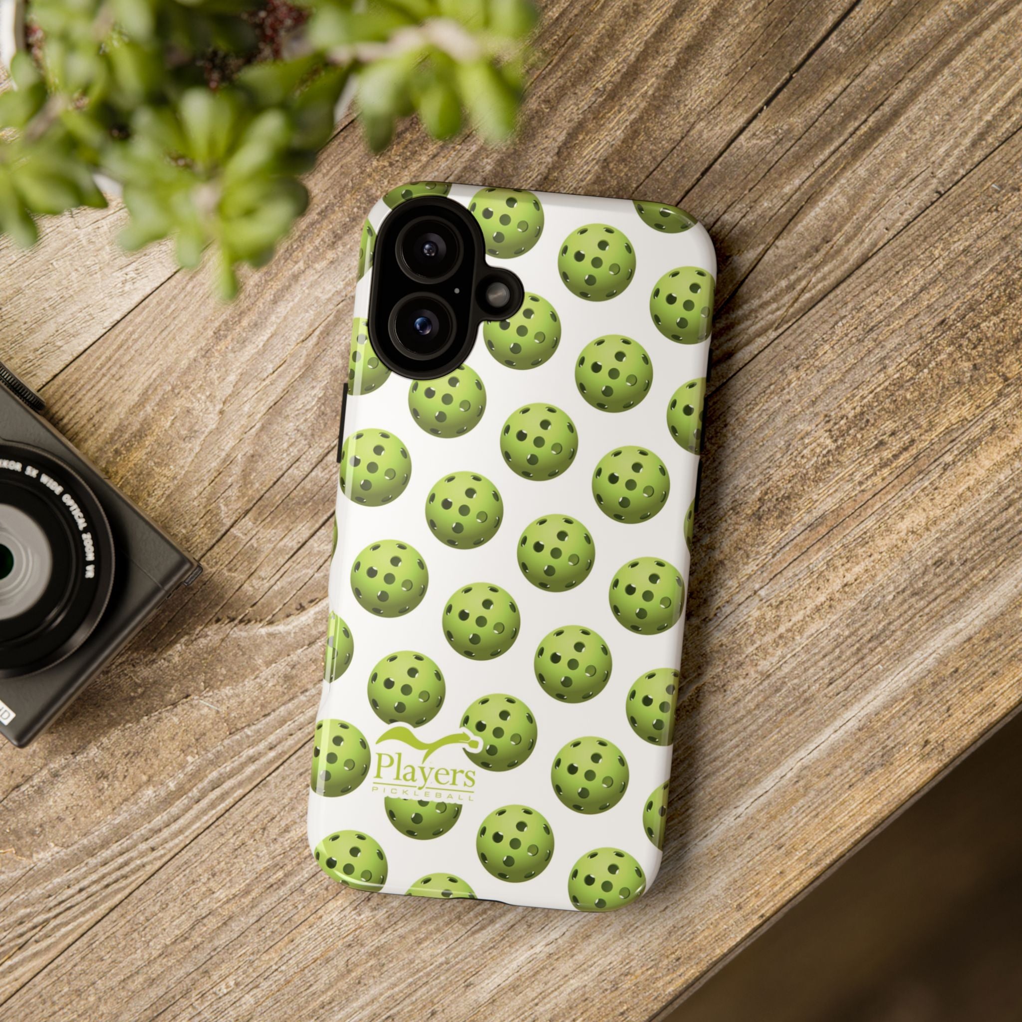 Pickleball Pattern Phone Cover (on White)