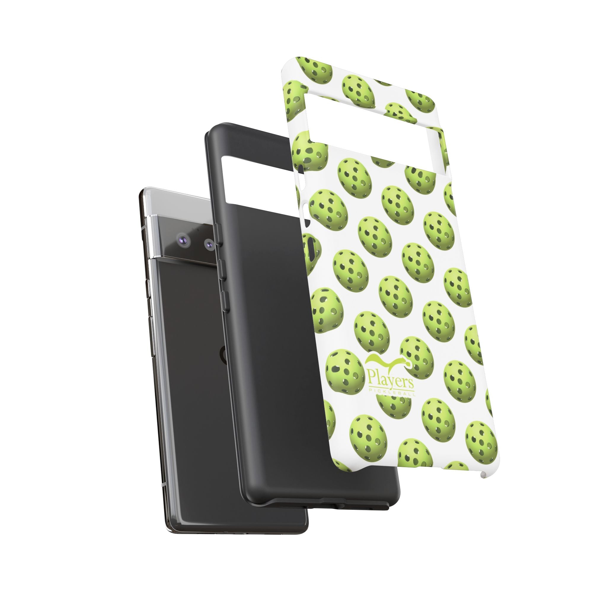 Pickleball Pattern Phone Cover (on White)