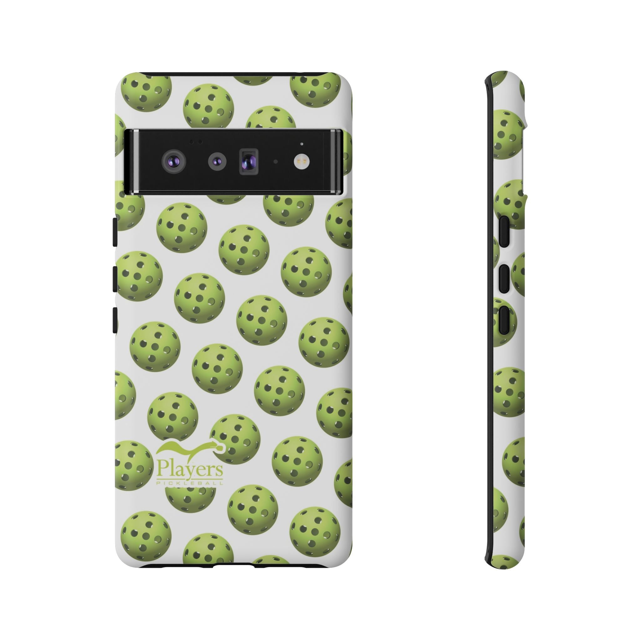 Pickleball Pattern Phone Cover (on White)