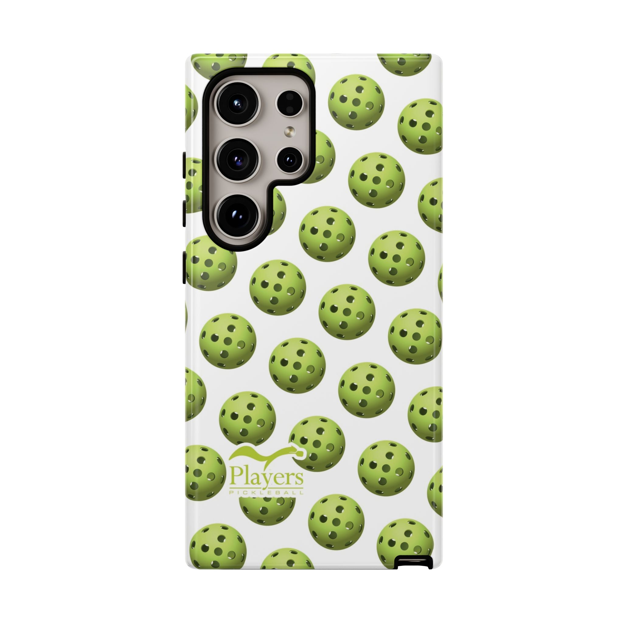 Pickleball Pattern Phone Cover (on White)