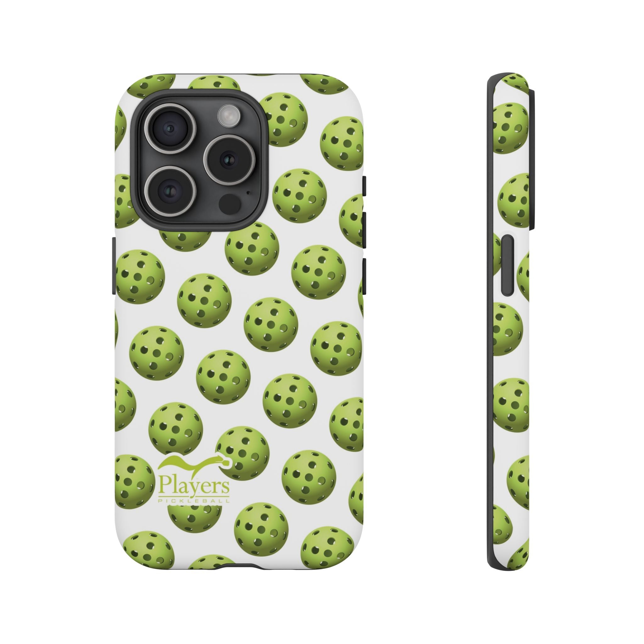 Pickleball Pattern Phone Cover (on White)