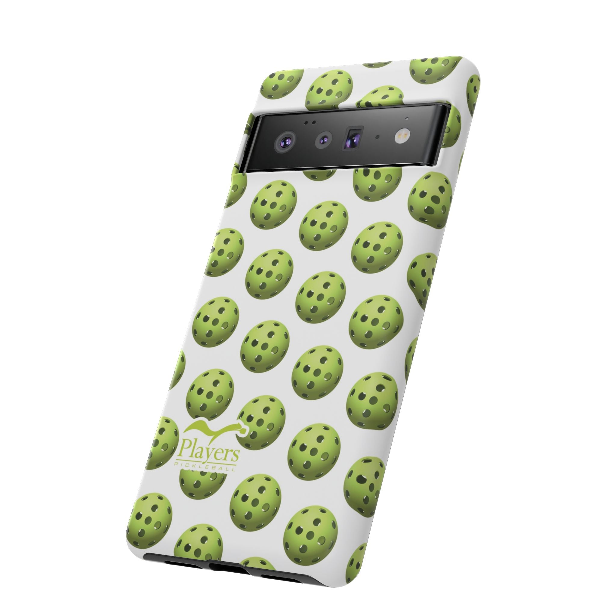 Pickleball Pattern Phone Cover (on White)