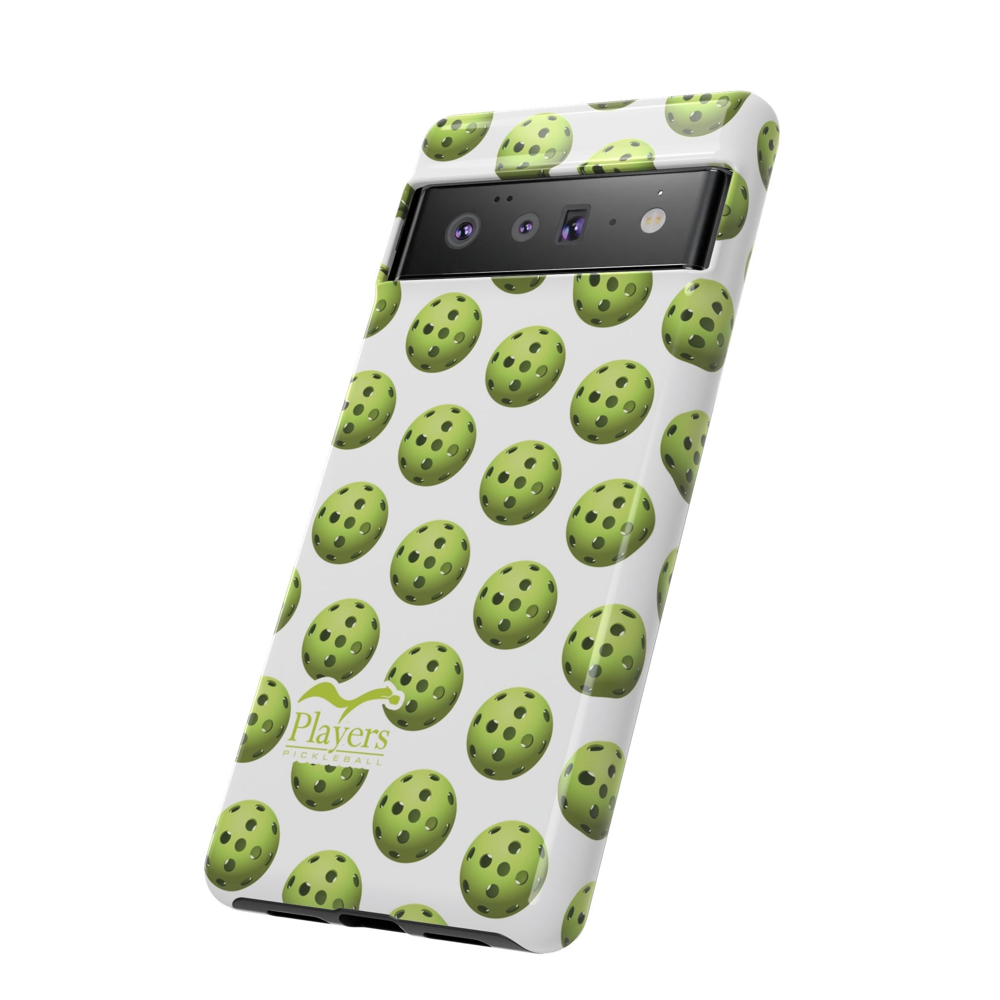 Pickleball Pattern Phone Cover (on White)