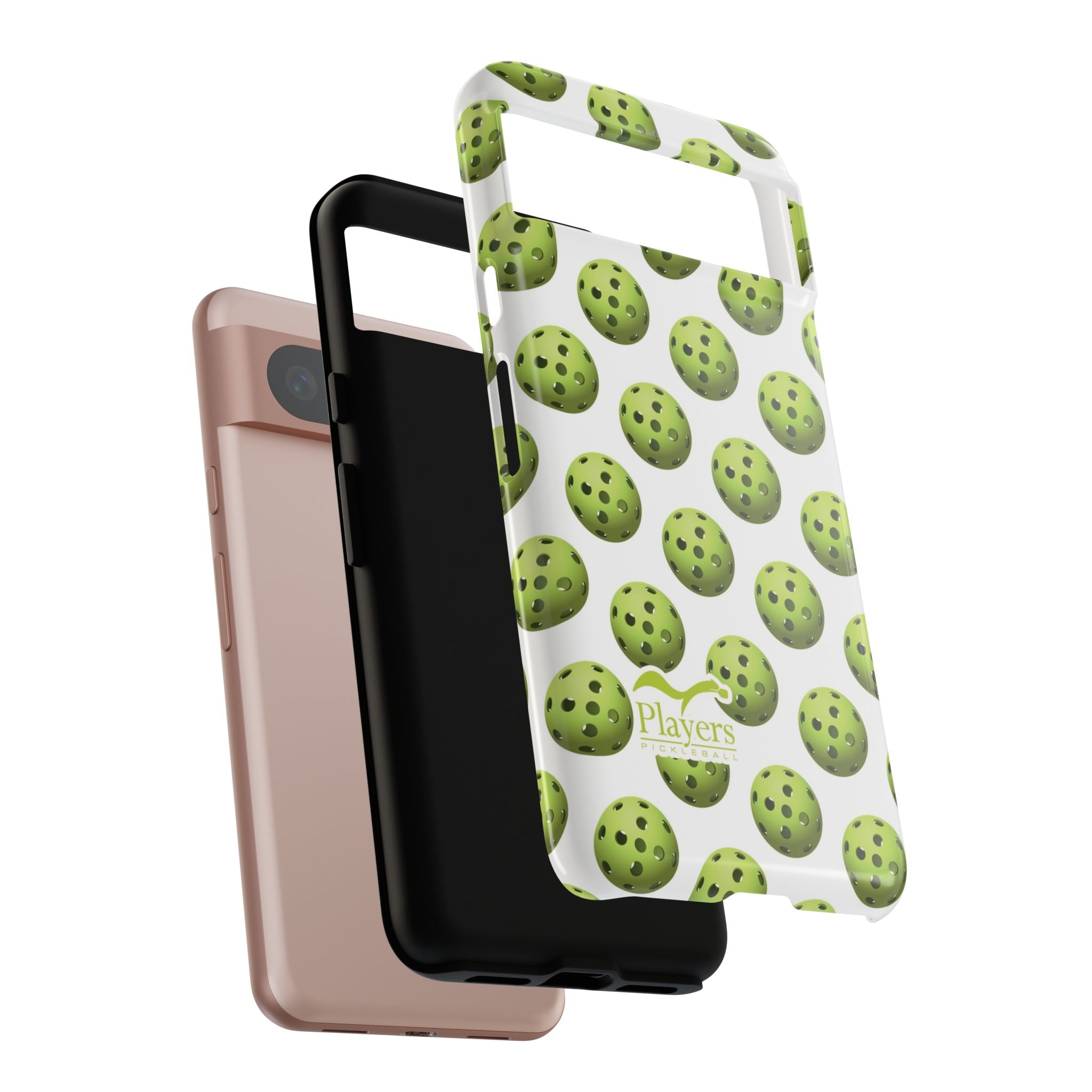 Pickleball Pattern Phone Cover (on White)