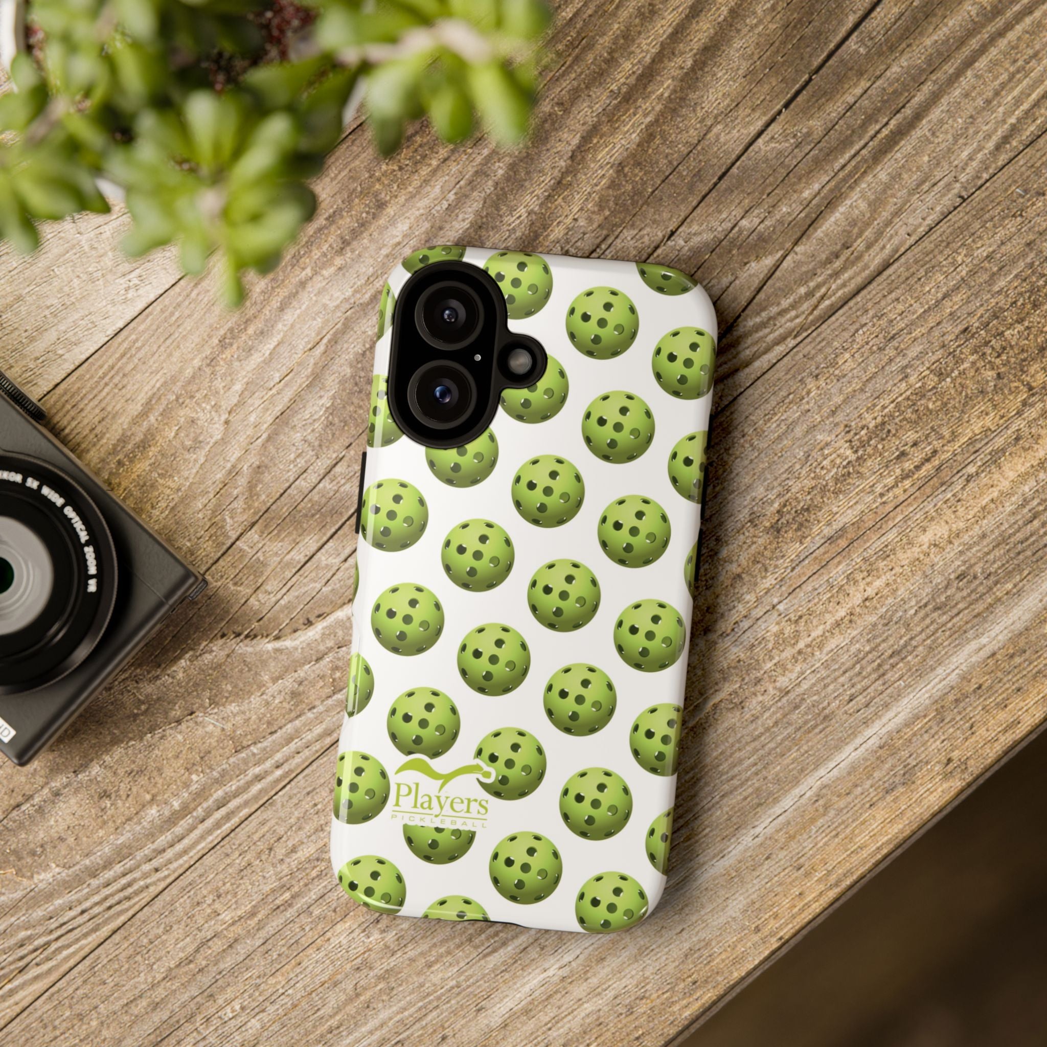 Pickleball Pattern Phone Cover (on White)