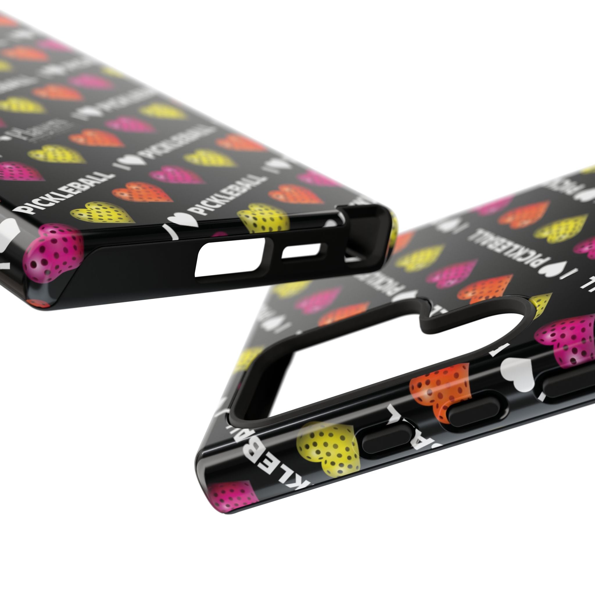 I Heart Pickleball Pattern Phone Cover