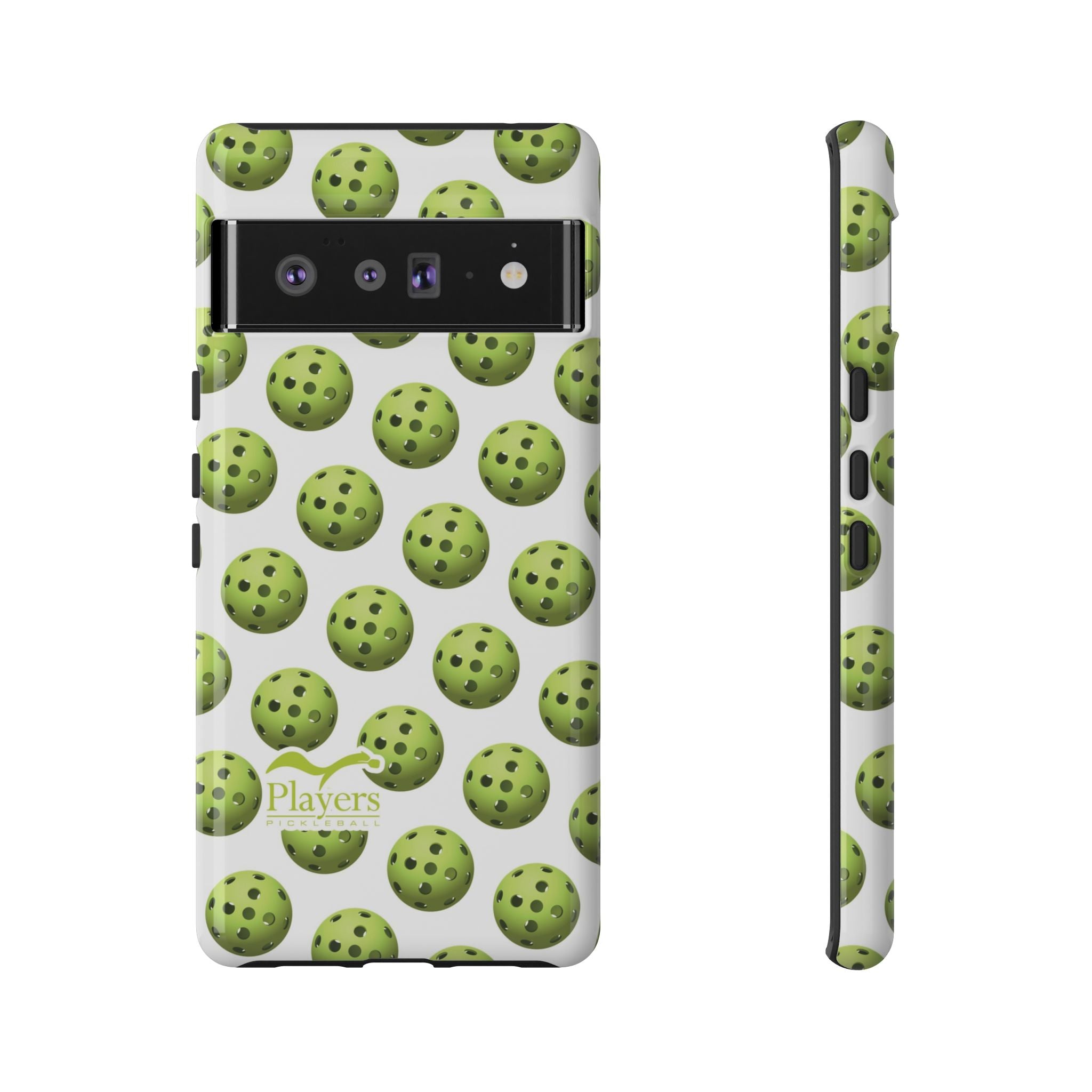 Pickleball Pattern Phone Cover (on White)